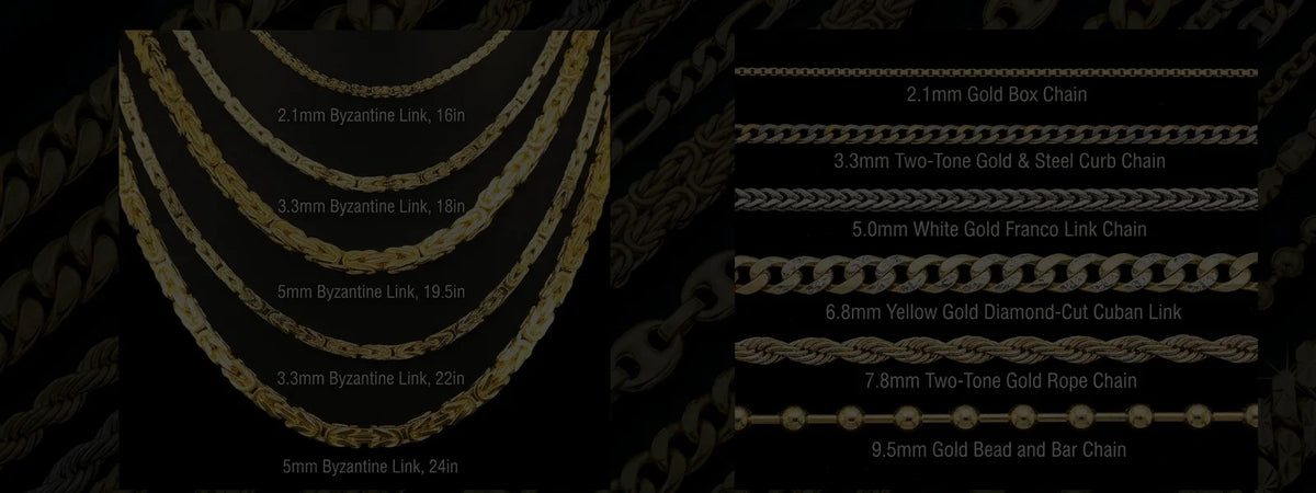 Gold Chain Widths & Lengths: How to Choose the Right Size