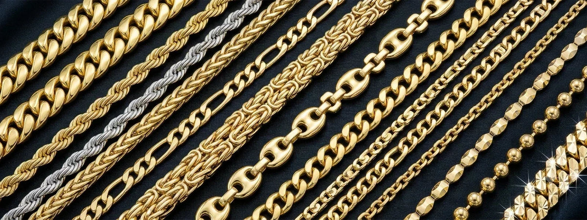 Guide to Gold Chain Types: How to Choose the Perfect Gold Chain