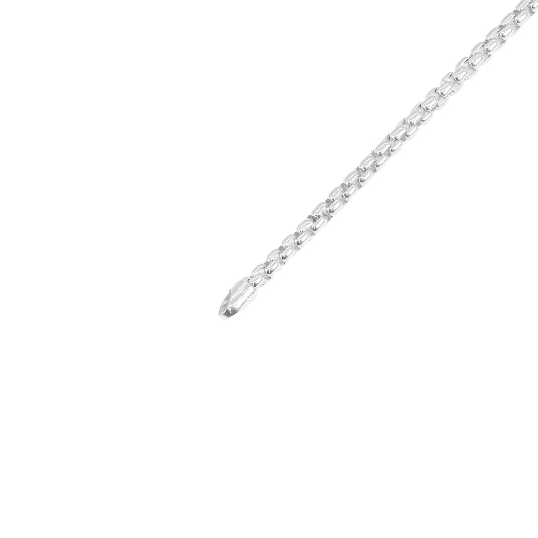 14KT White Gold Rounded Box Gold Chain