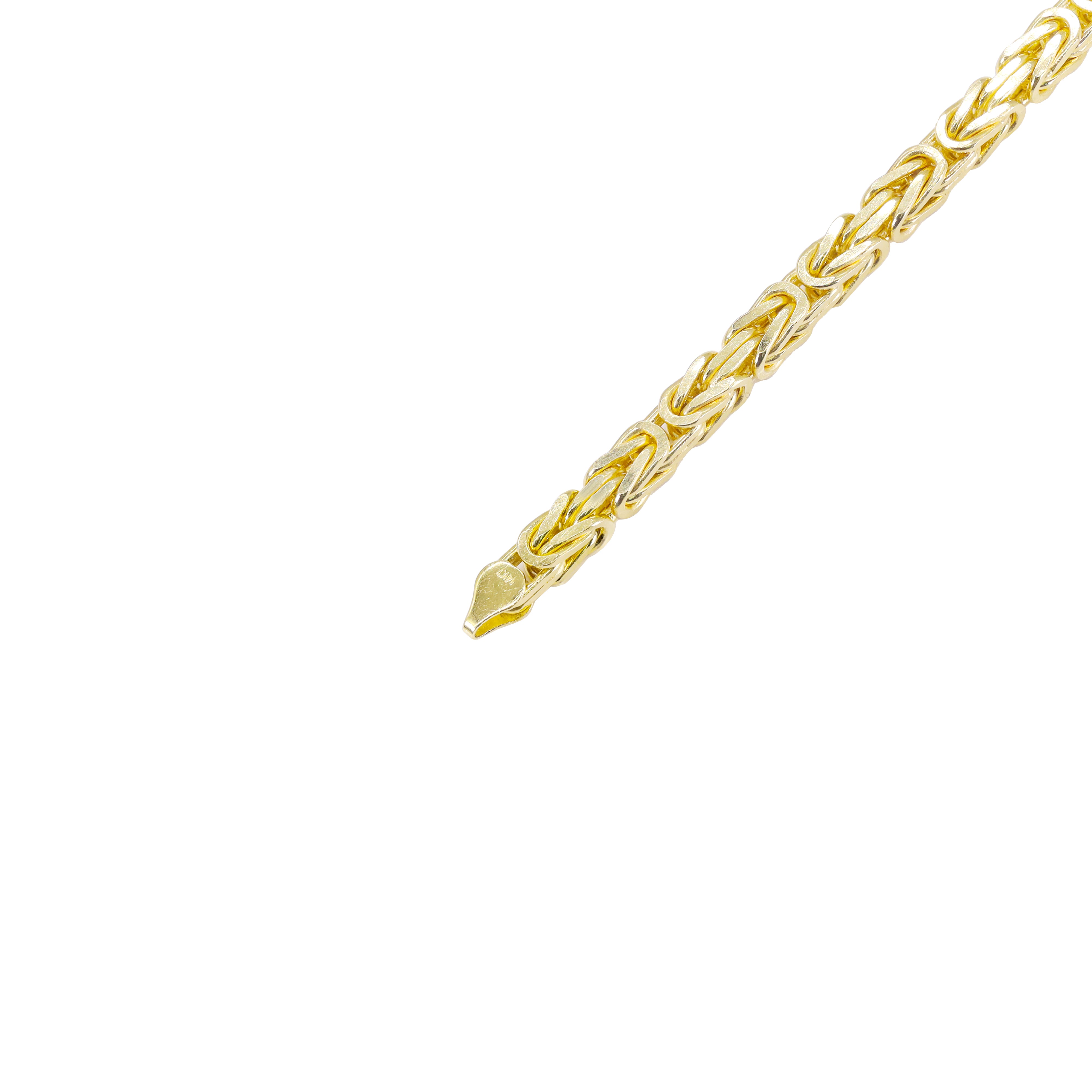 14KT Solid Byzantine Gold Bracelet