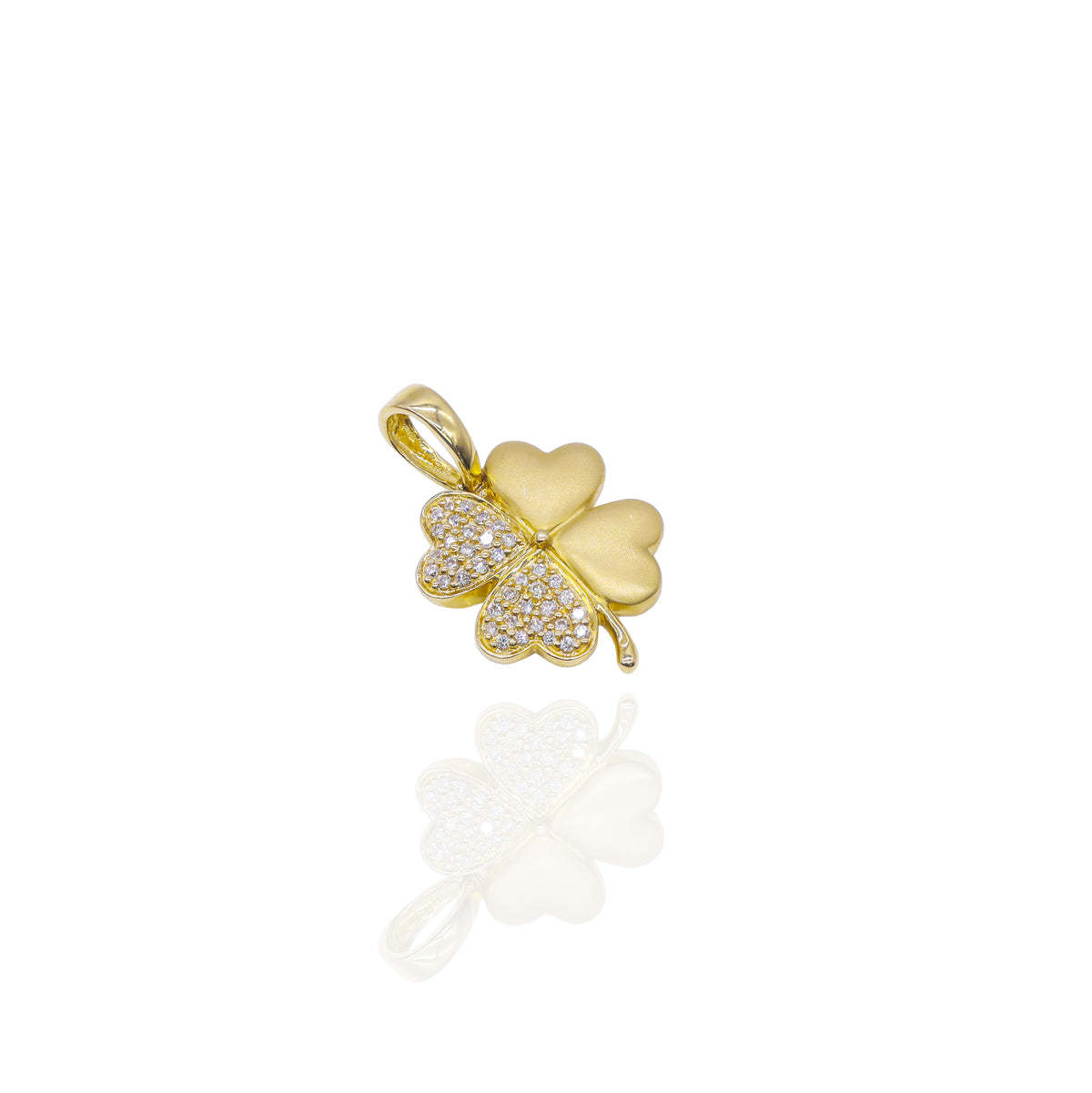Diamond Clover Pendant Charm