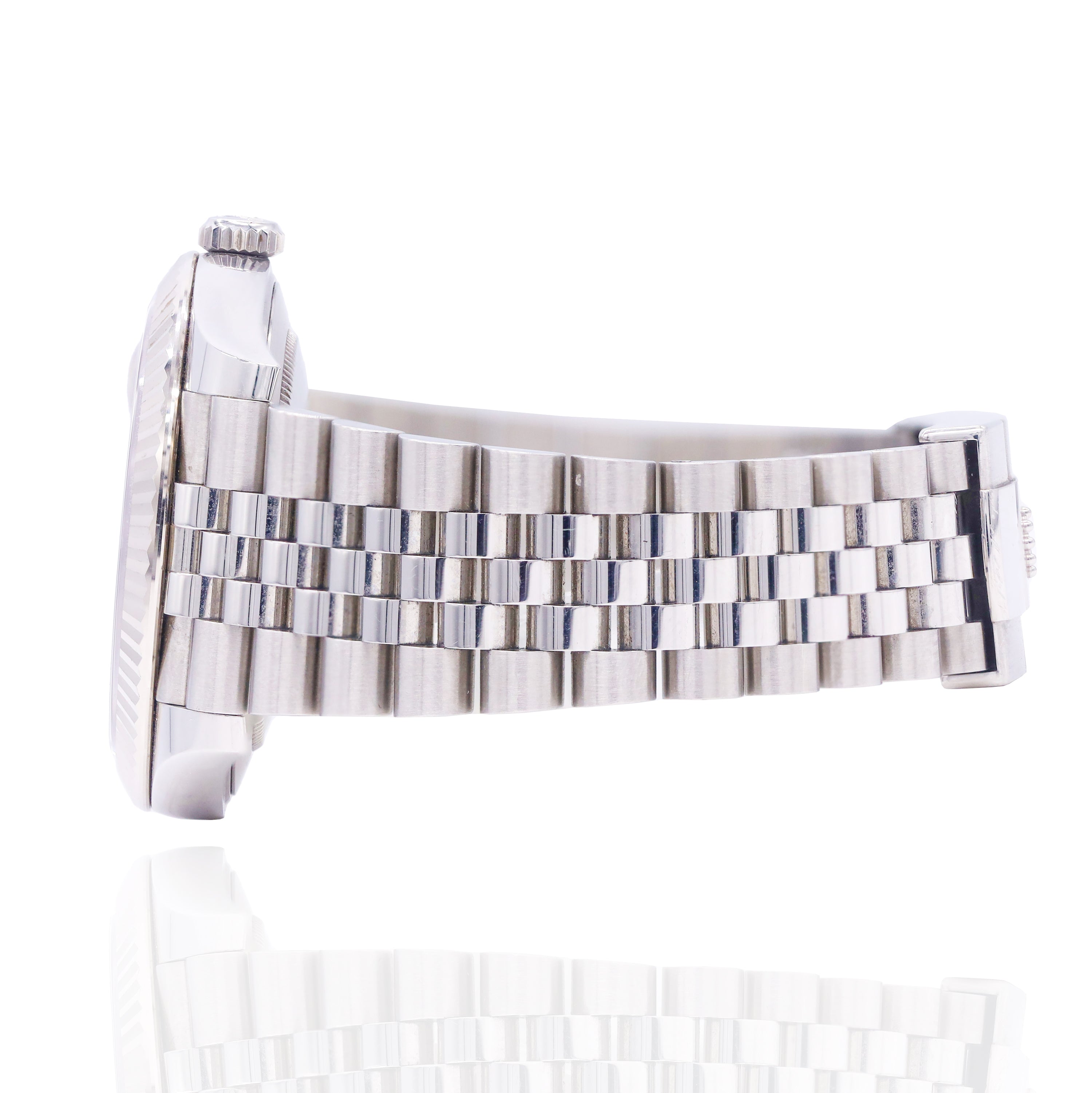 Rolex 126334 Datejust 41mm Diamond Black Dial Fluted Bezel