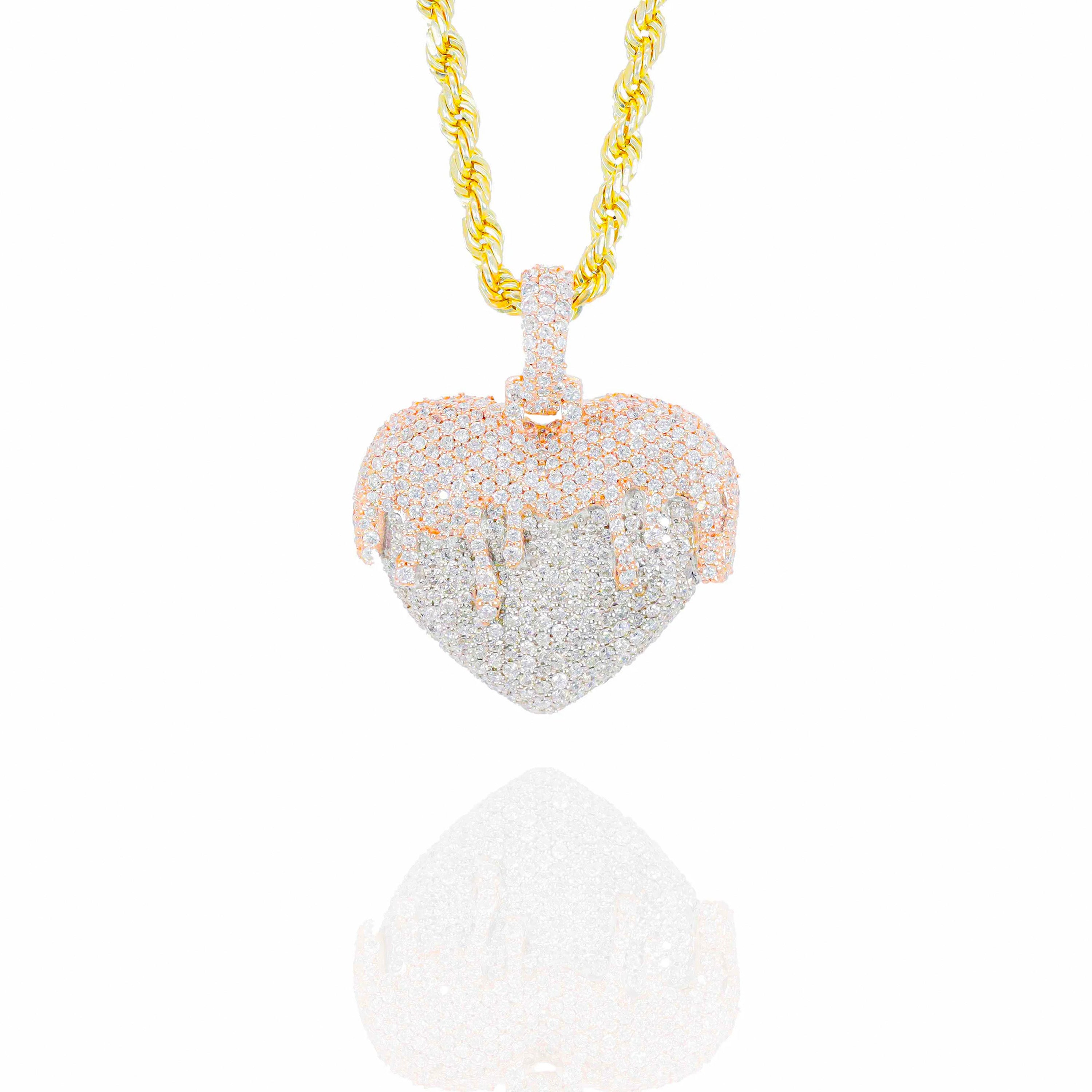 Pouring Over Love Diamond Pendant