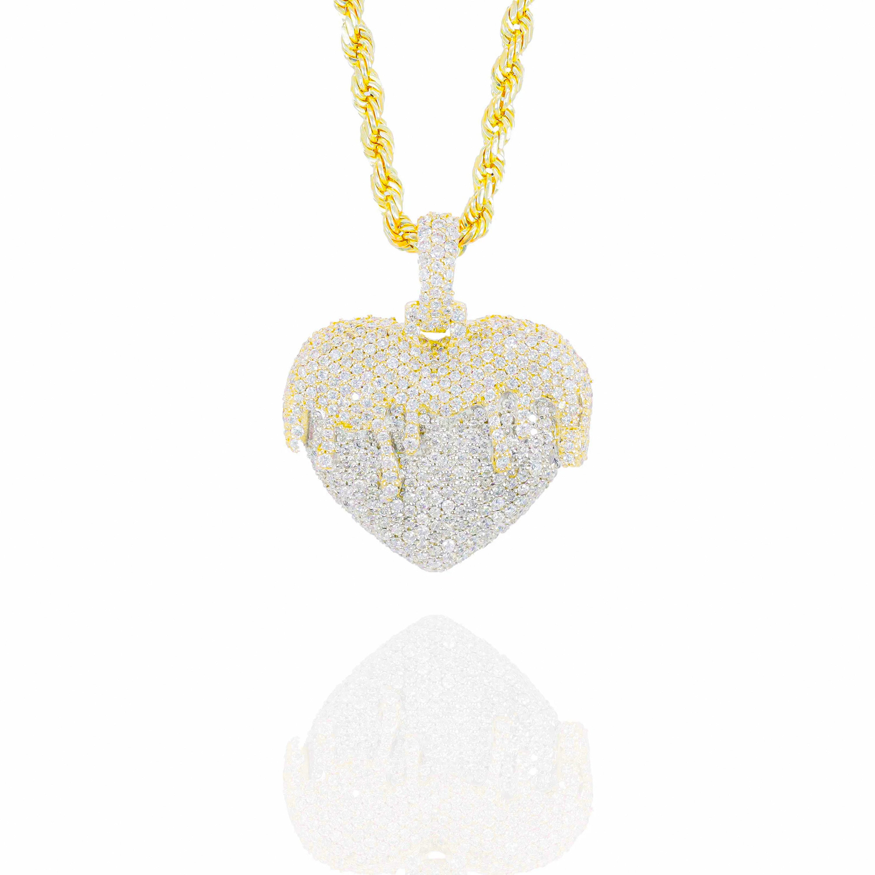 Pouring Over Love Diamond Pendant