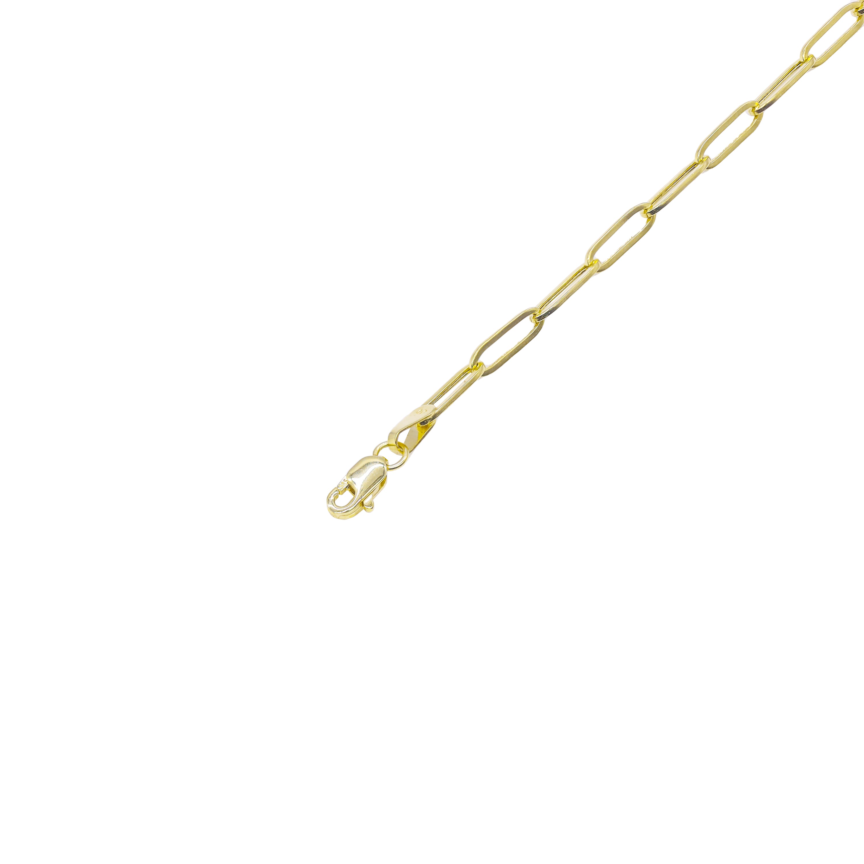14KT Gold Paper Clip Gold Chain