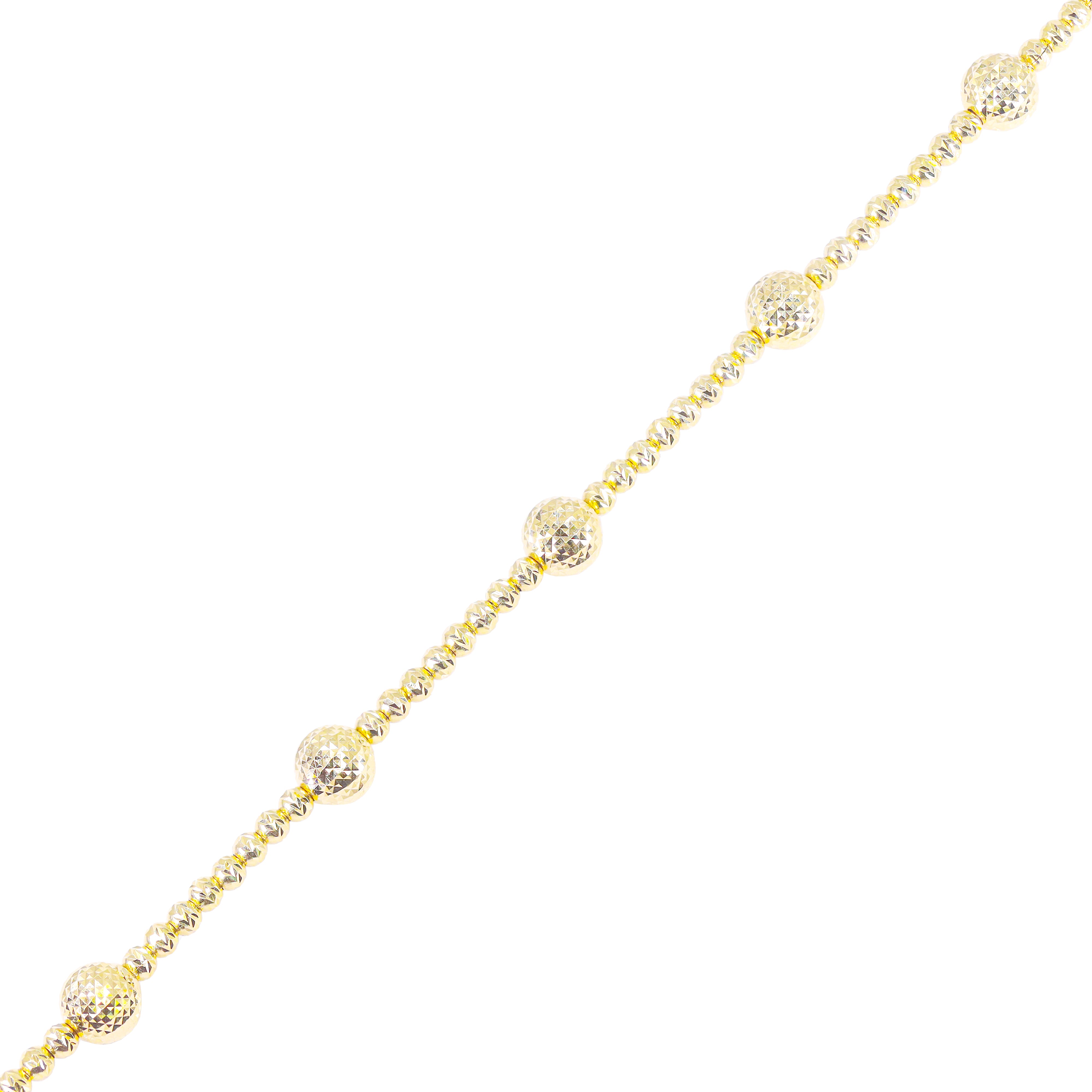14KT Gold Disco Ball Link Gold Chain