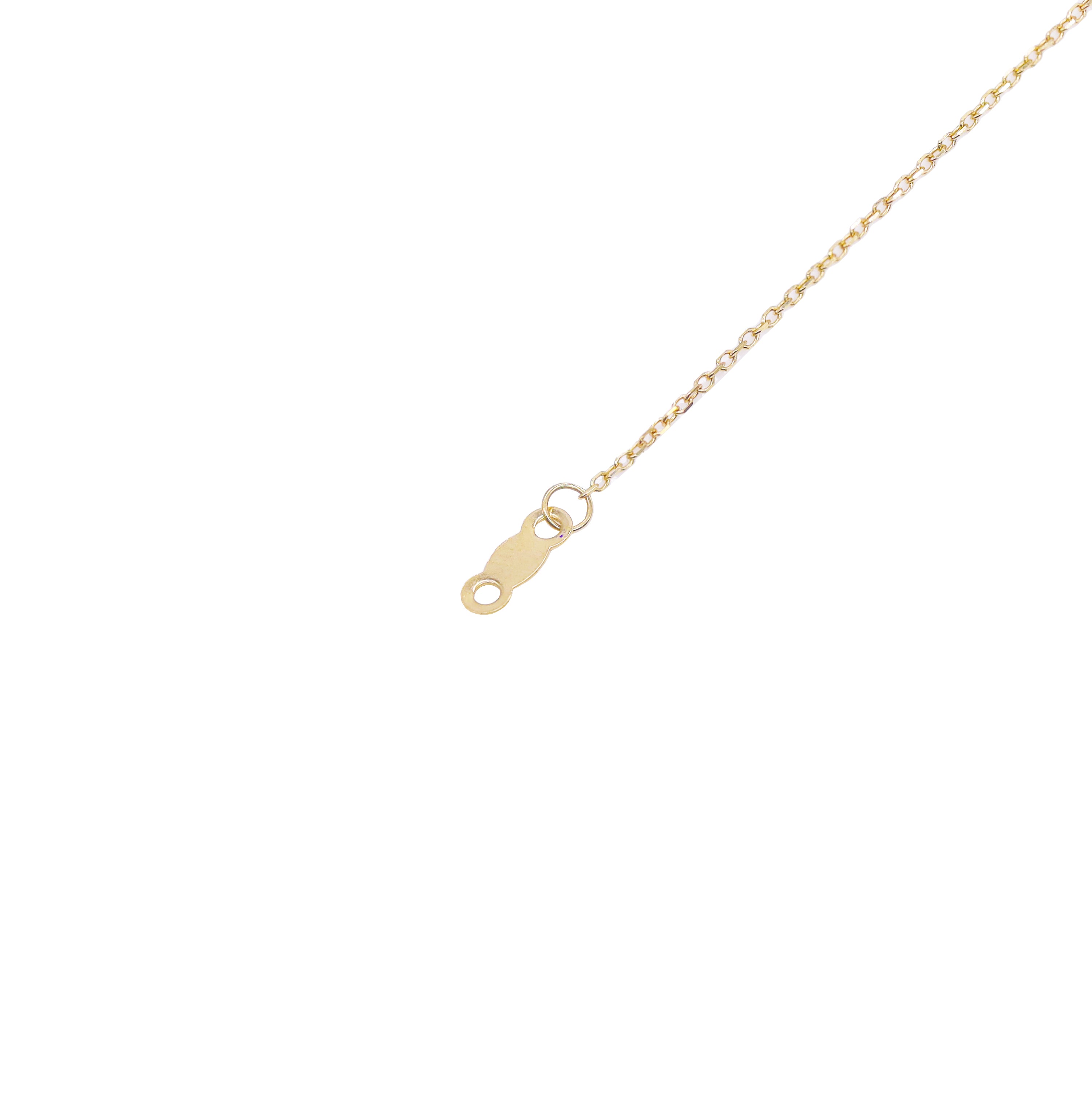 20 Pointer Pear Shape Diamond Heart Pendant with Chain