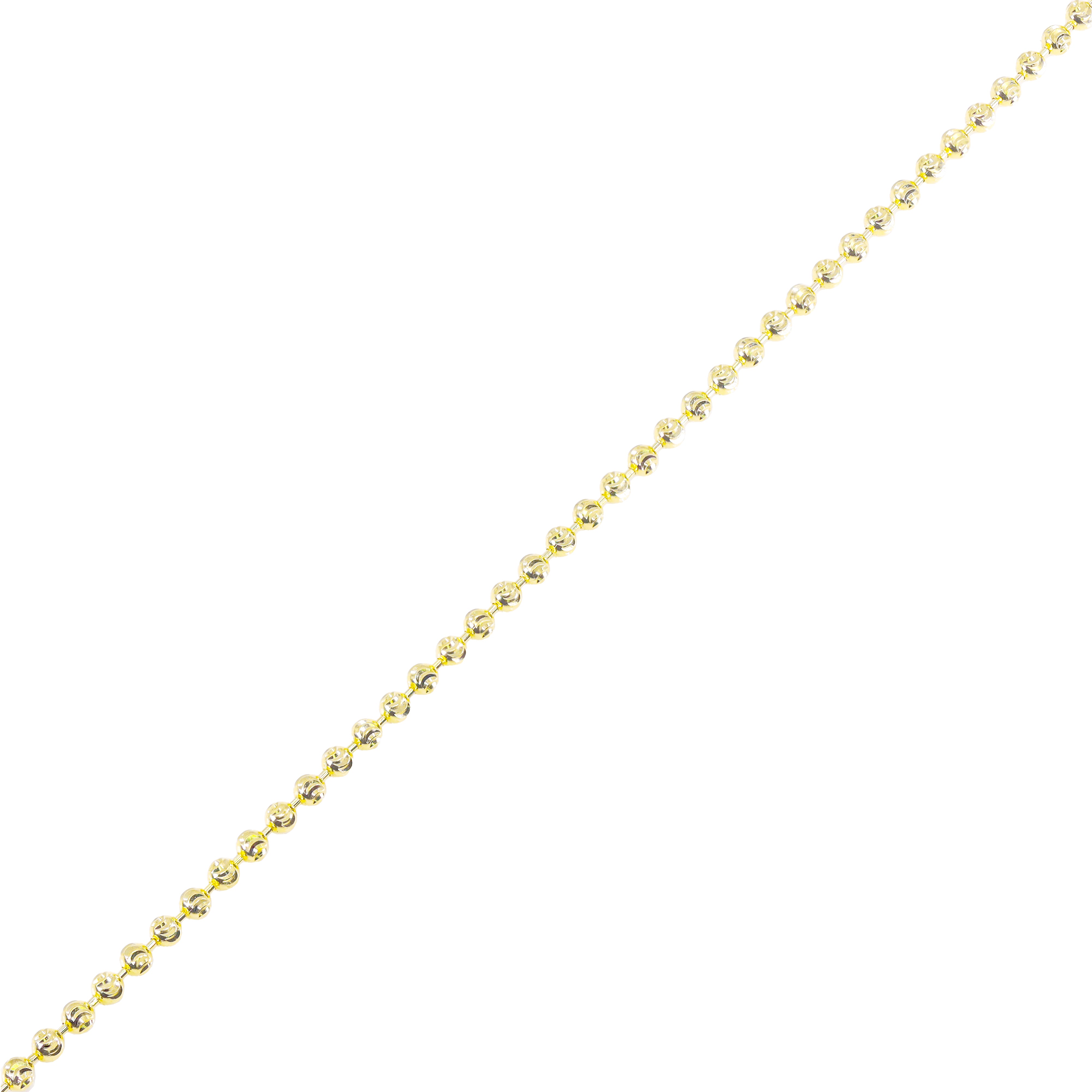 14KT Solid Moon Cut Gold Bracelet