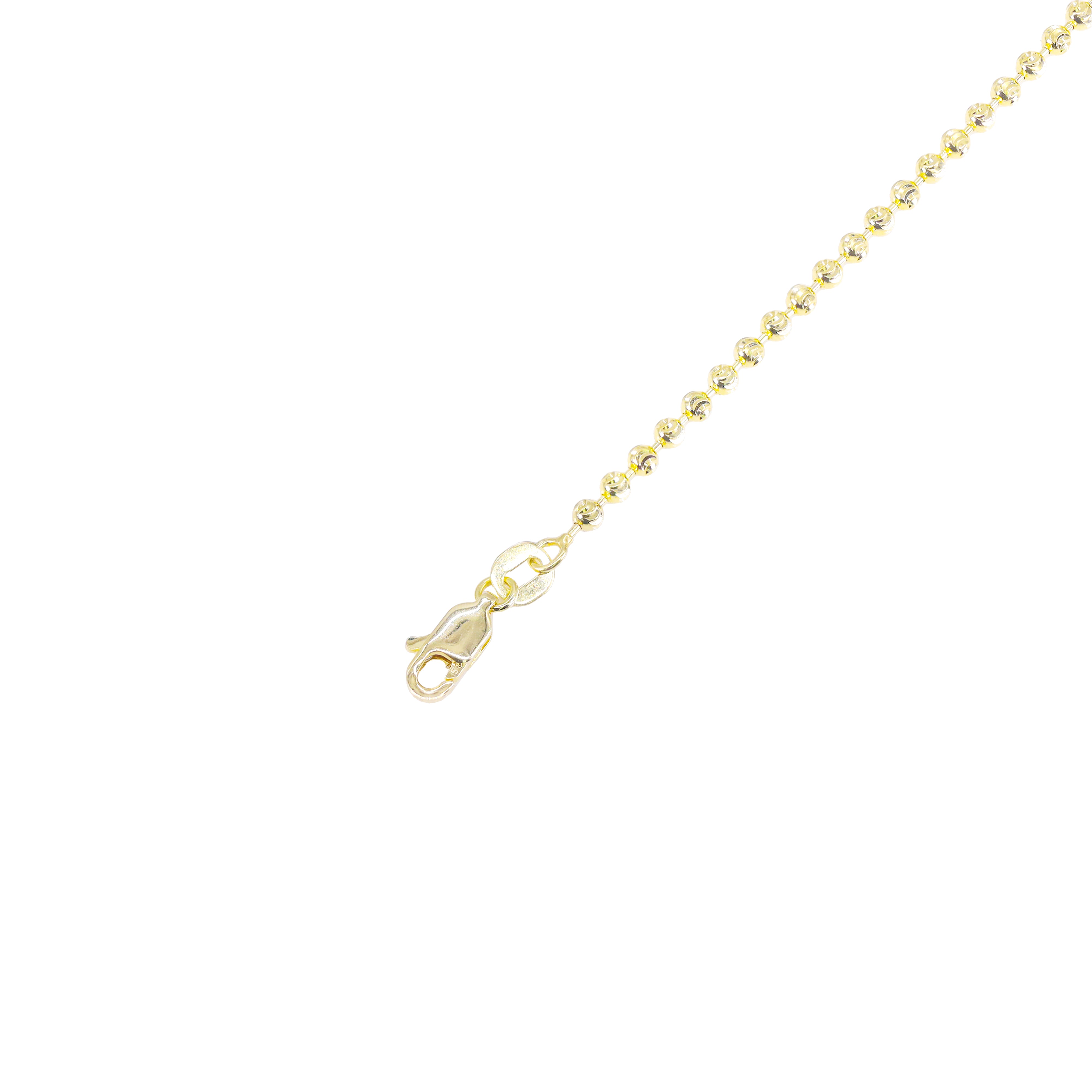 14KT Solid Moon Cut Gold Bracelet