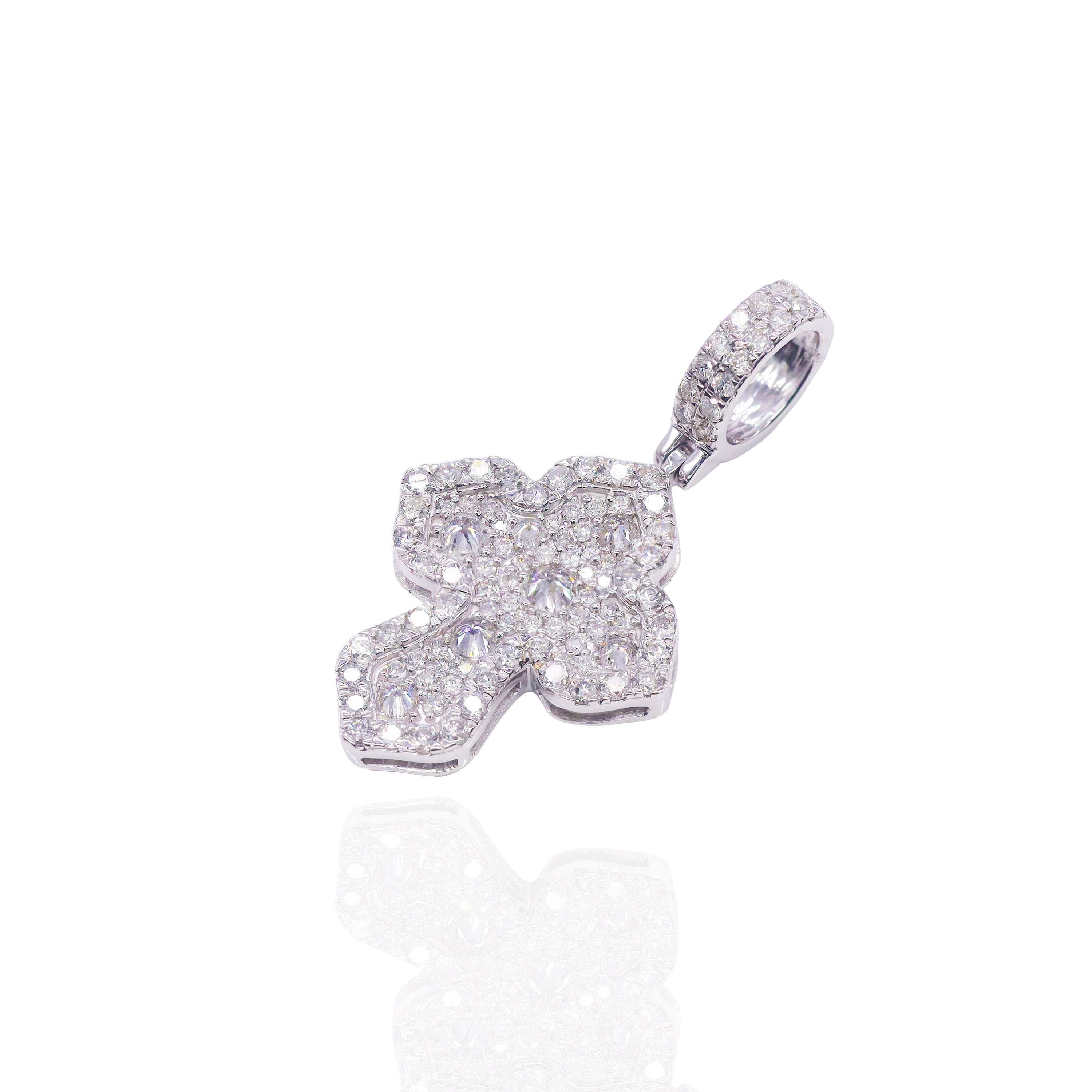 French Mosaic Diamond Cross