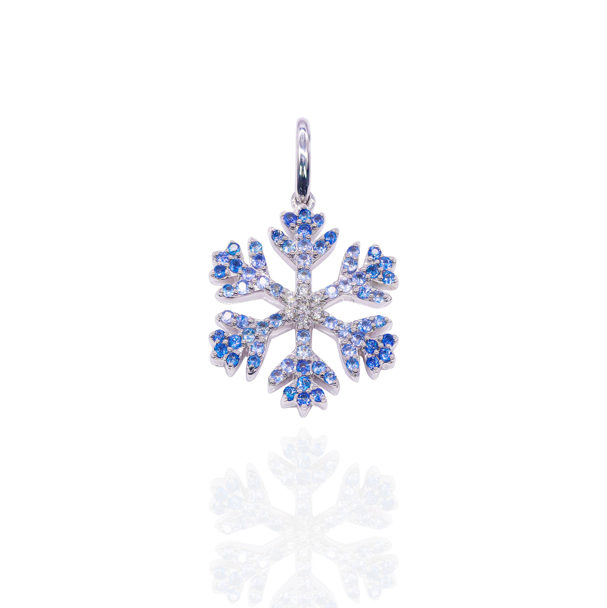 Diamond Ombre Sapphire Snowflake