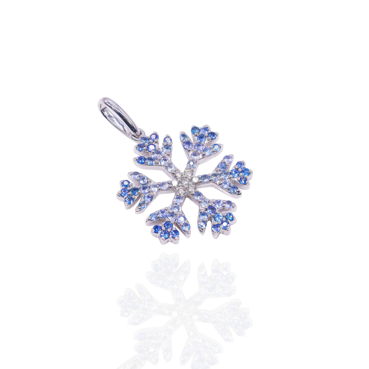 Diamond Ombre Sapphire Snowflake