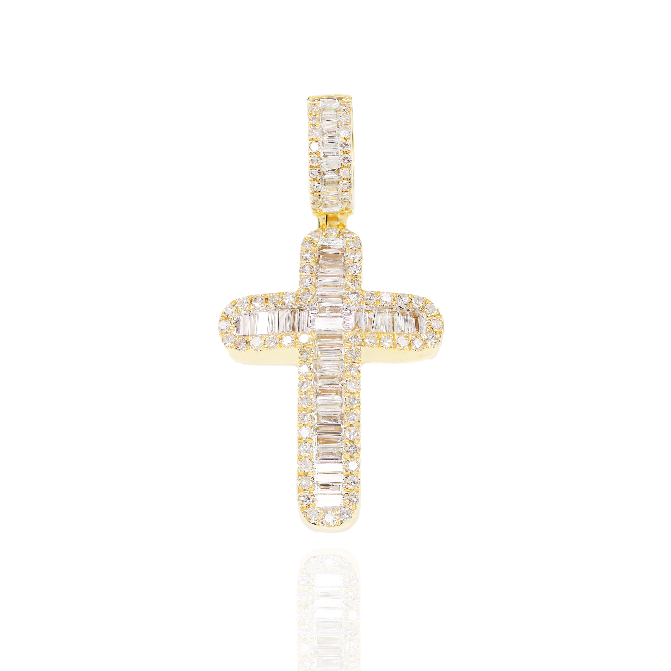 Baguette Cross With Round Borders