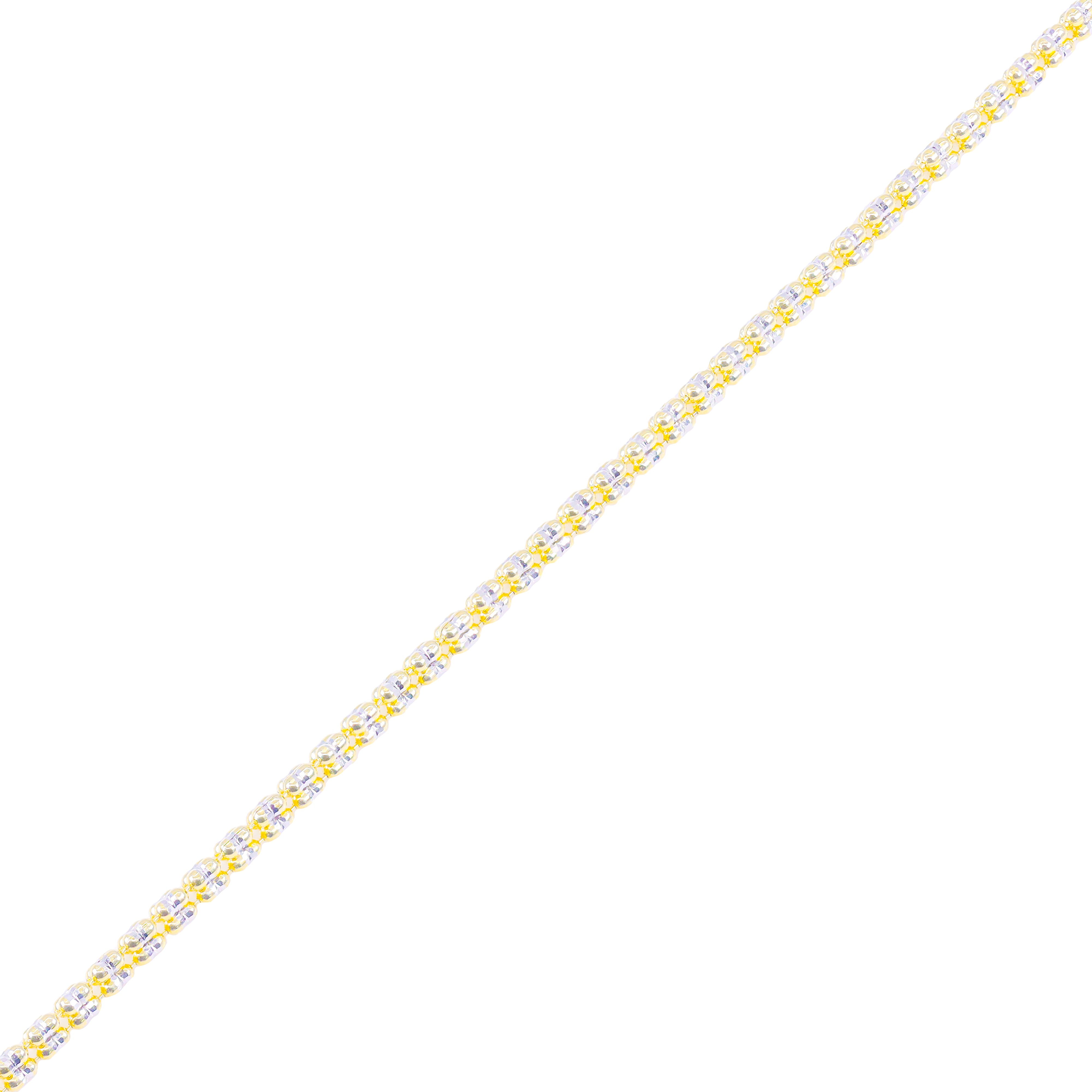 10KT Two-Tone Gold ICE Gold Chain