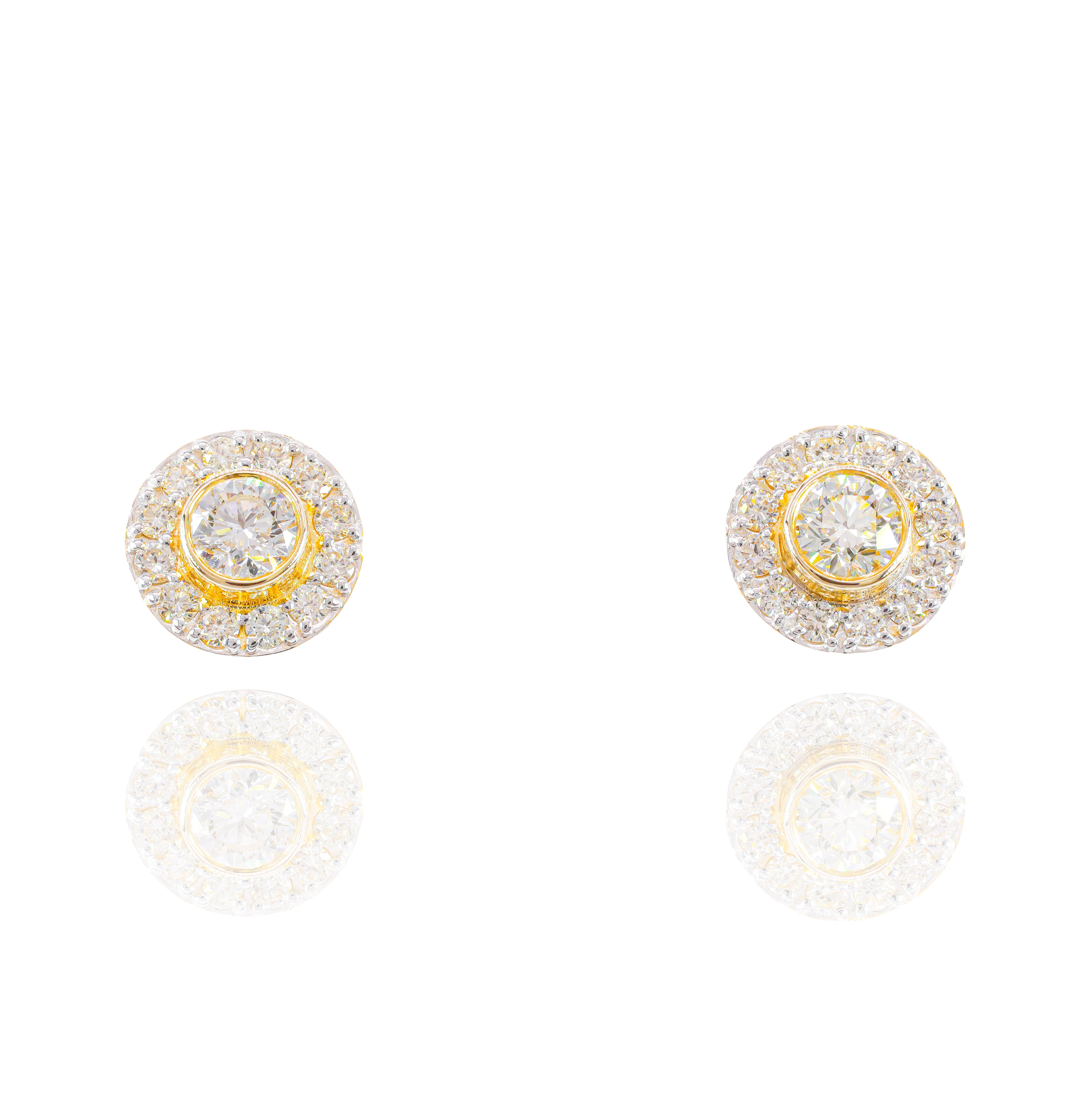 35-Pointer Center Diamond Earrings