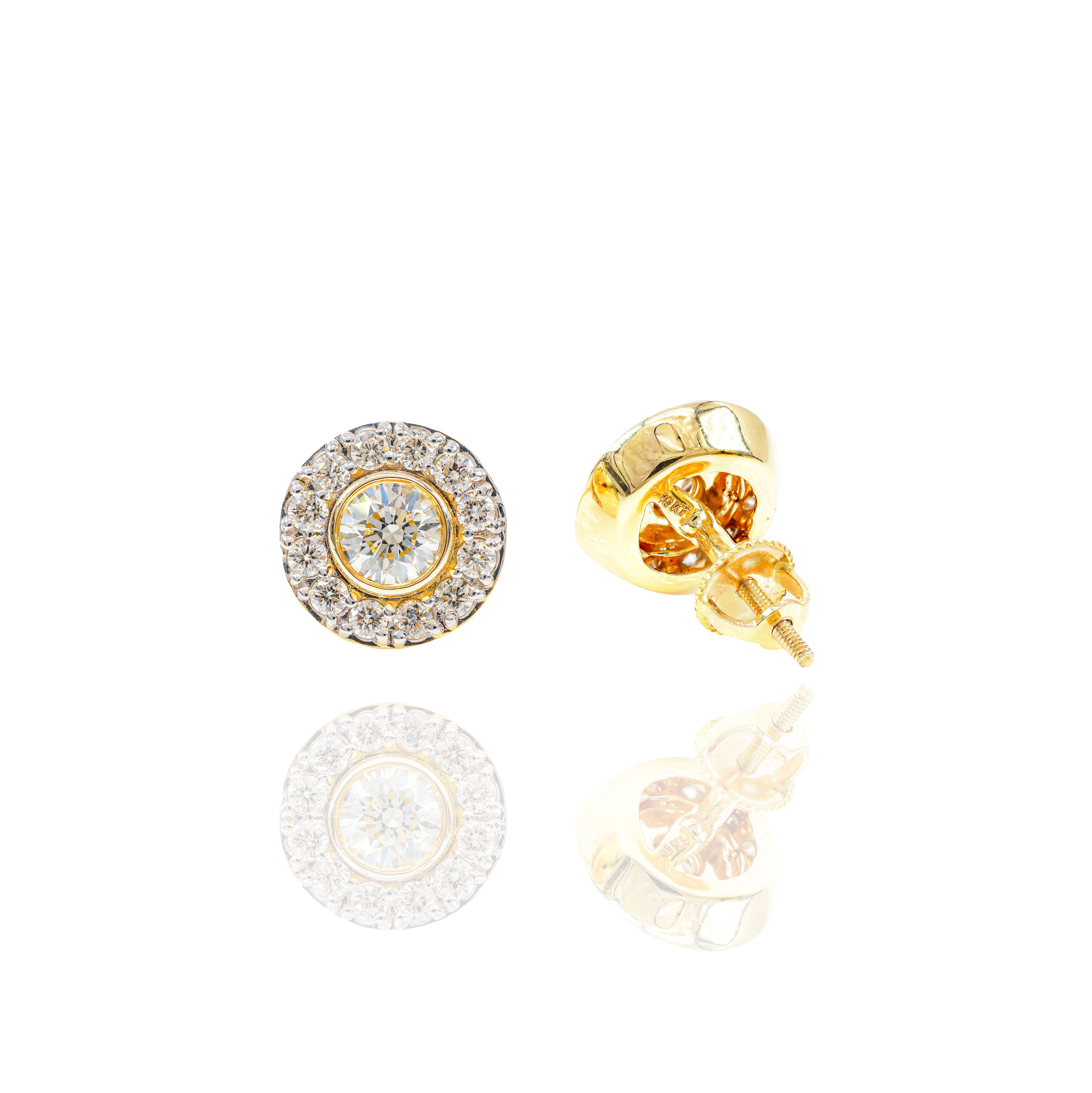 35-Pointer Center Diamond Earrings