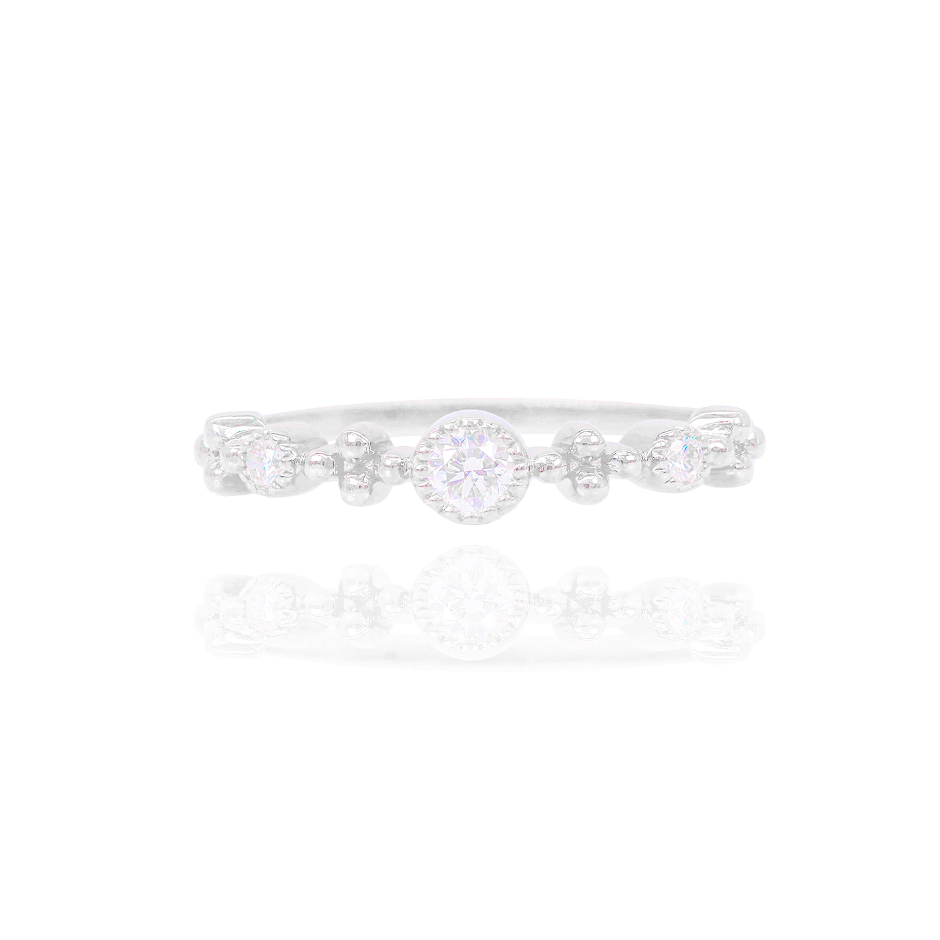 Multi-Round Diamond Band Ring