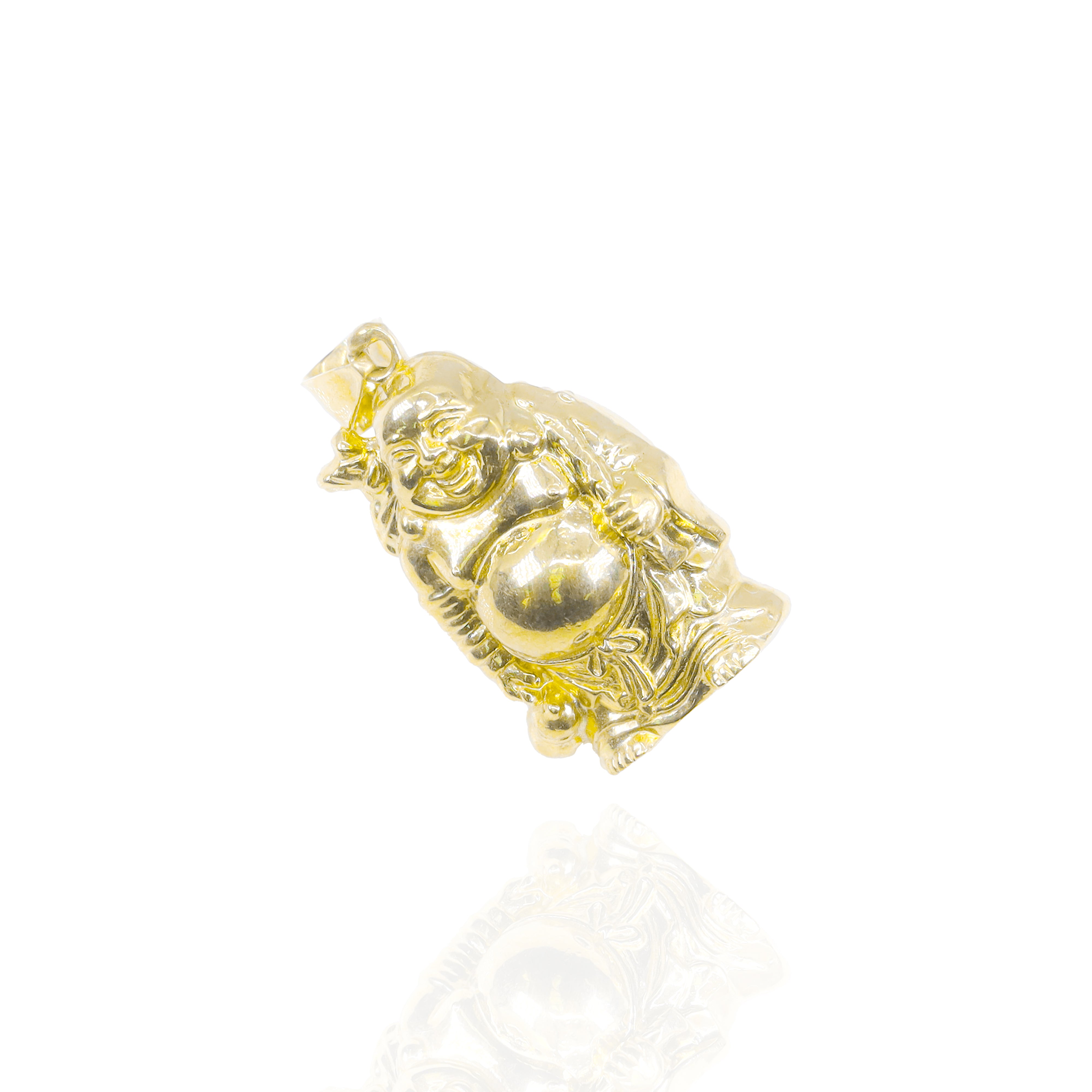 3D Sold Gold Buddha Pendant