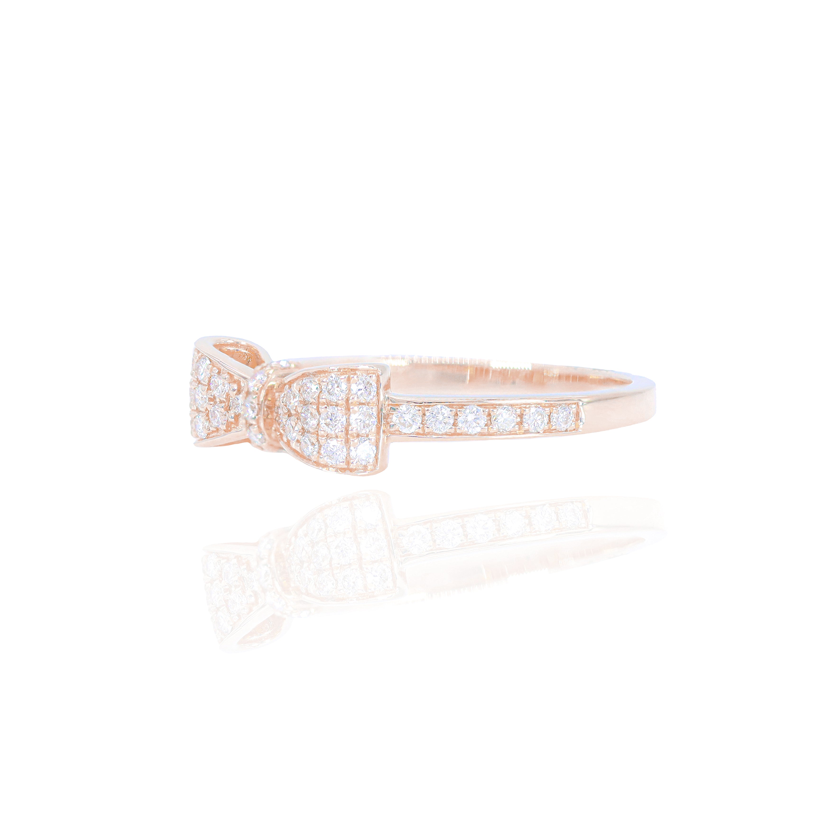 Bow Diamond Ring
