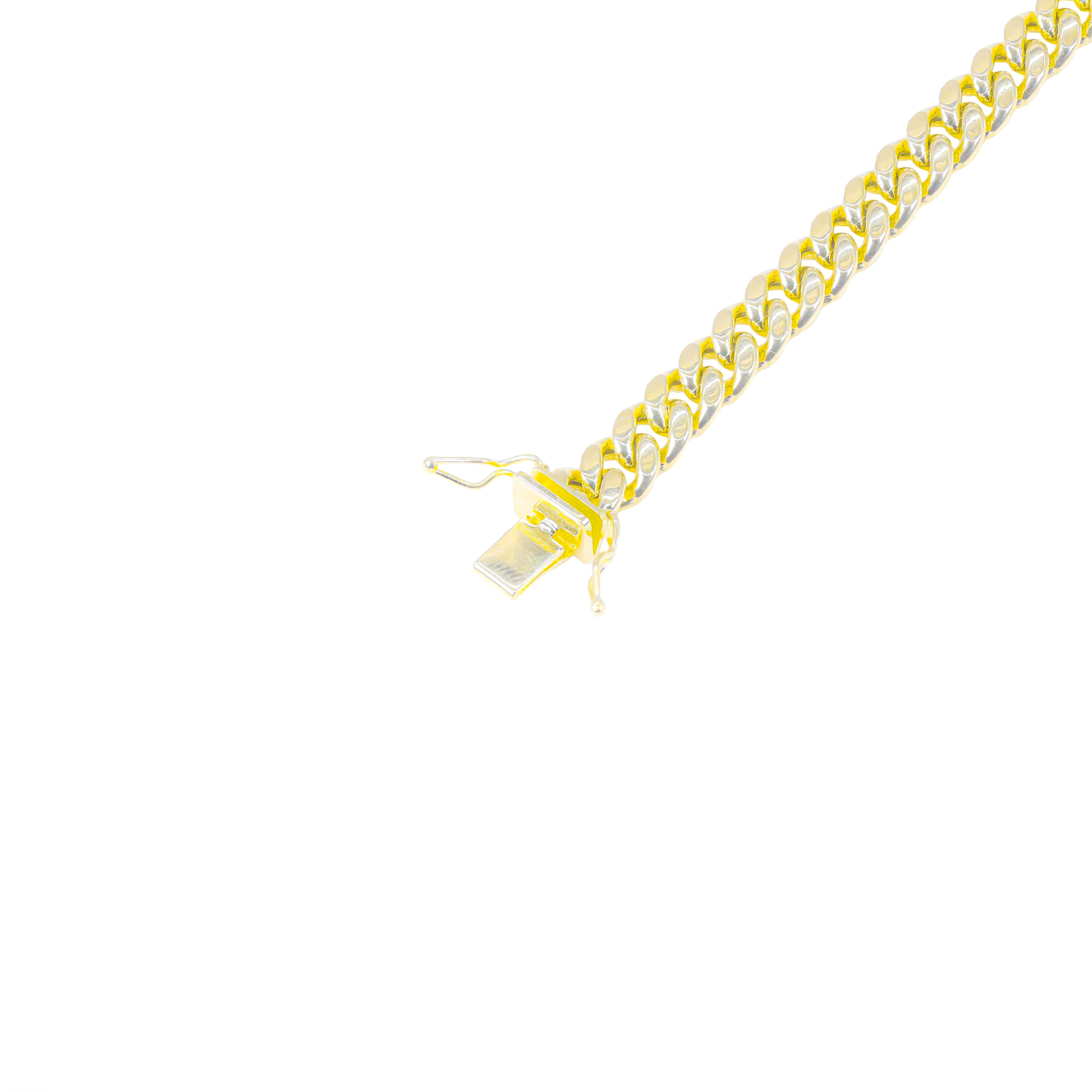 14KT Gold Semi-Solid Miami Cuban Link Chain