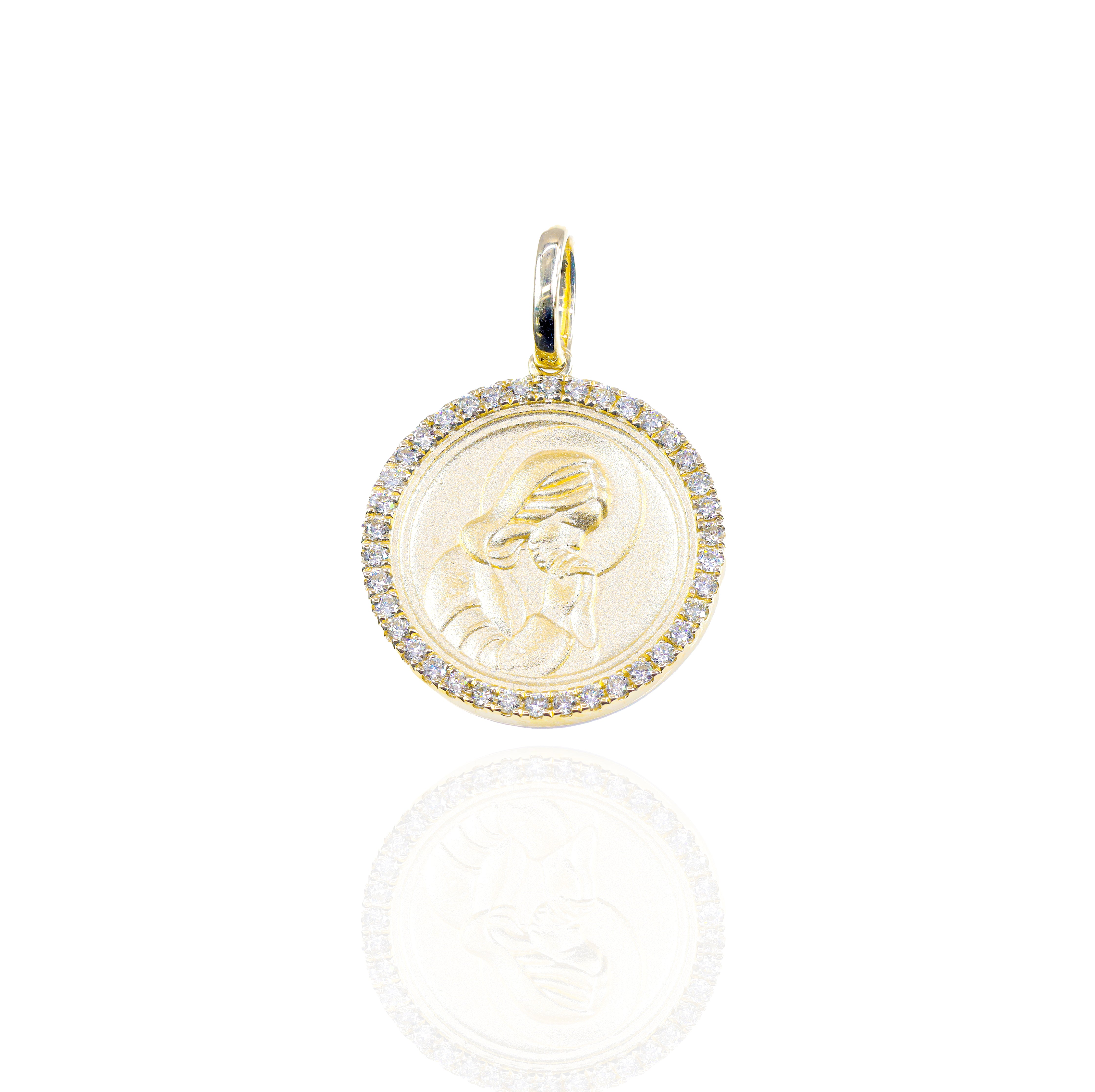 Heart of Mary Diamond Pendant
