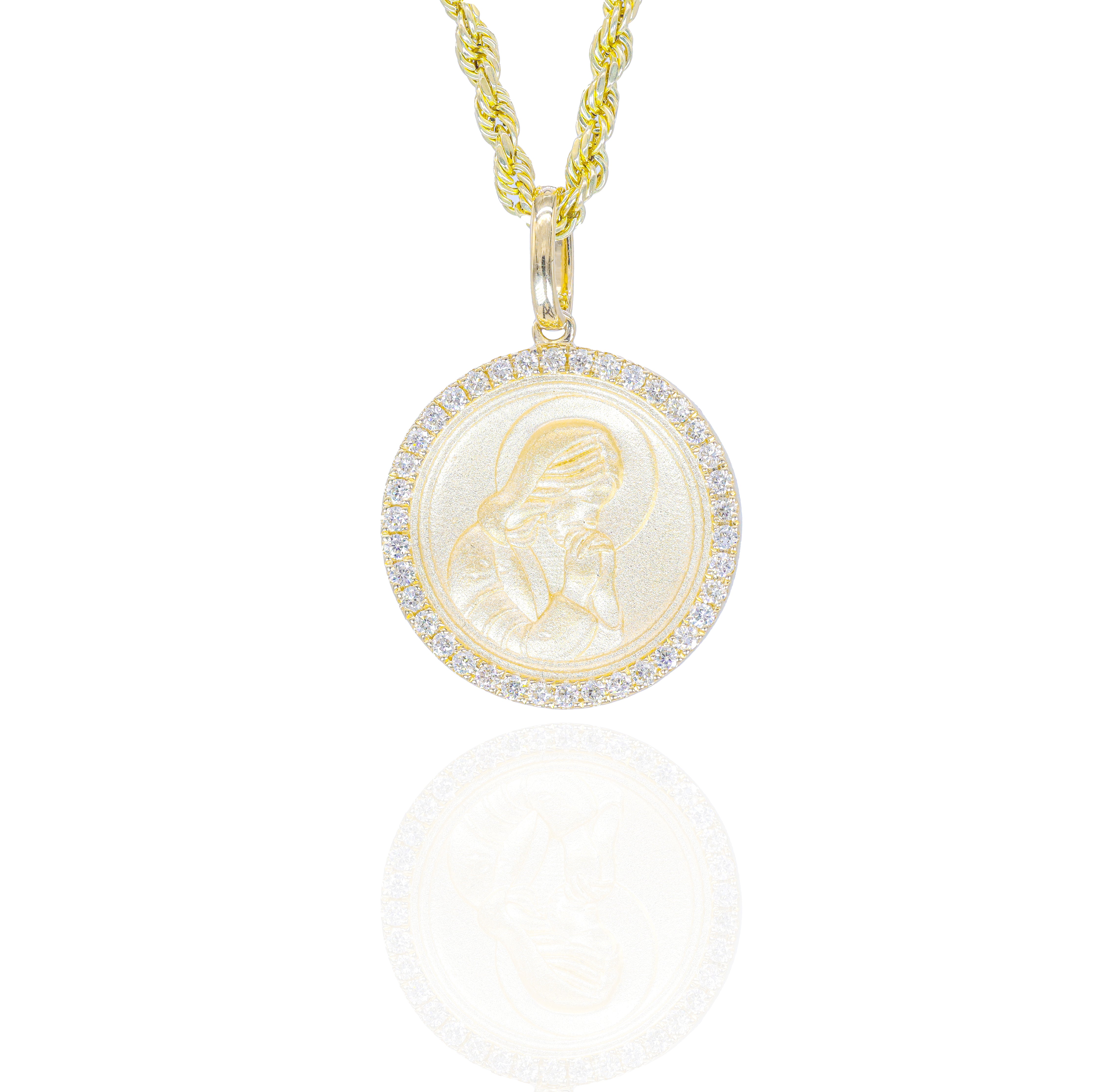 Heart of Mary Diamond Pendant