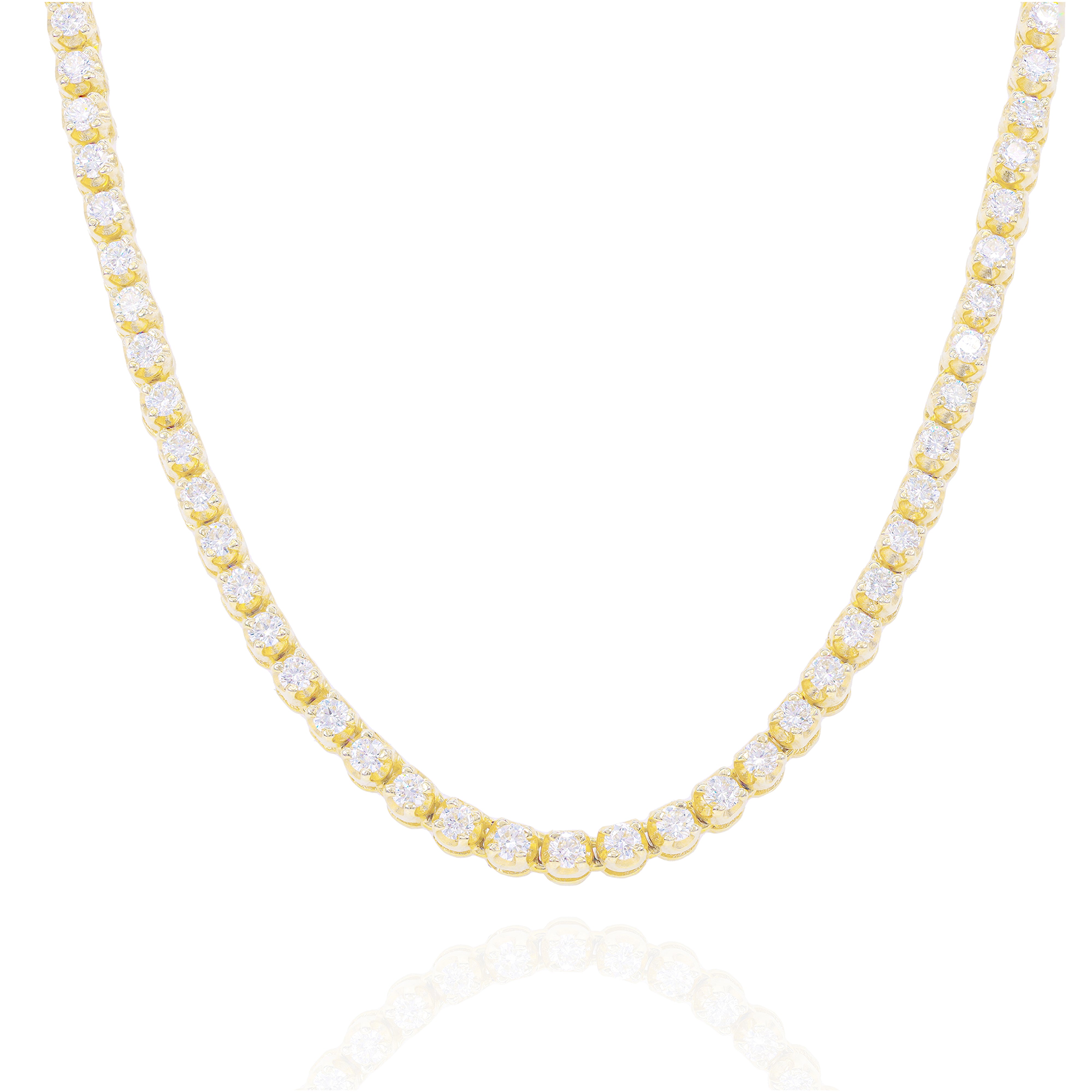 6-Pointer Tennis Diamond Chain