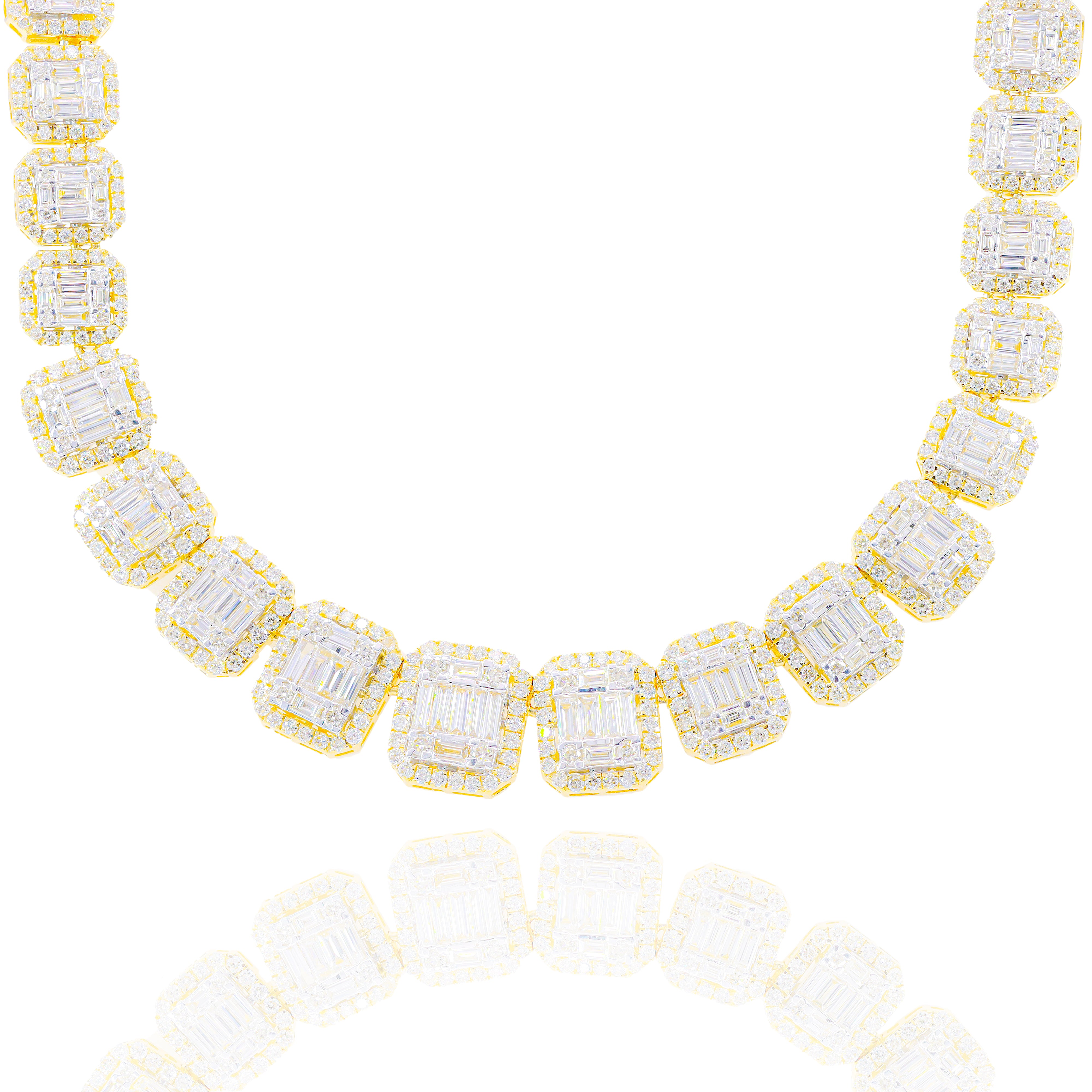 Graduating Baguette Diamond Chain