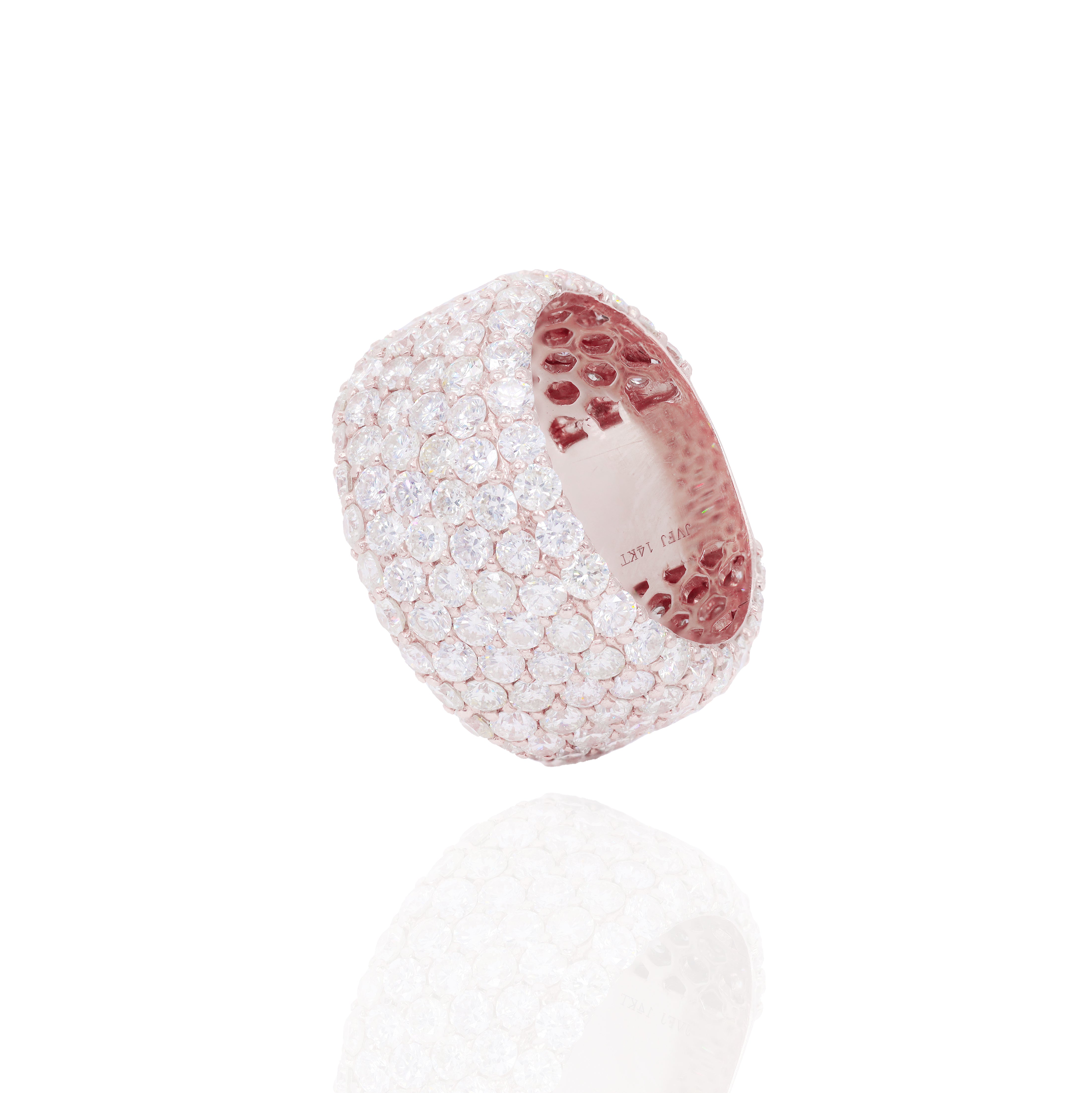 6 Row Diamond Ring
