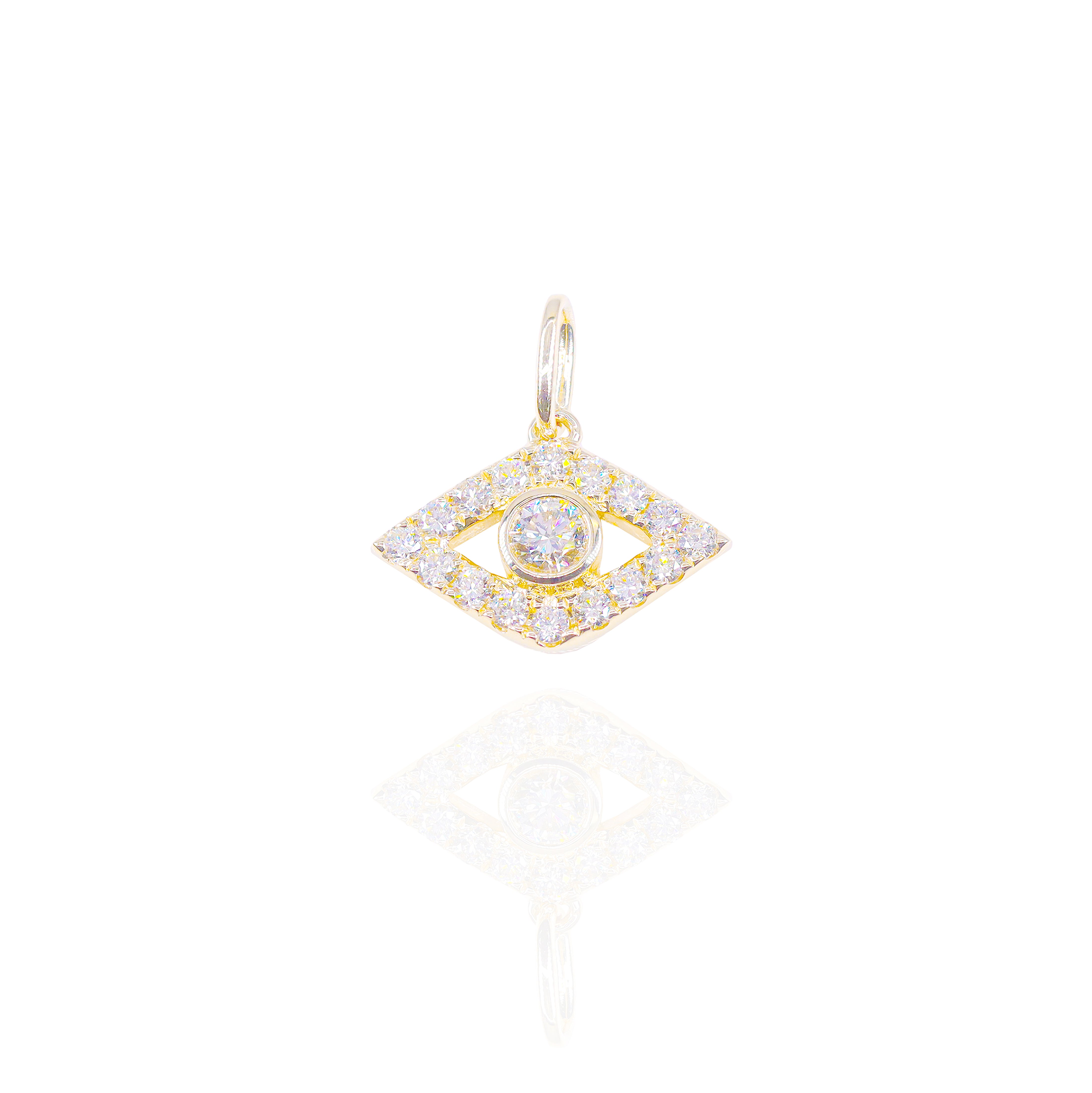 50-Pointer Center Evil Eye Charm Pendant