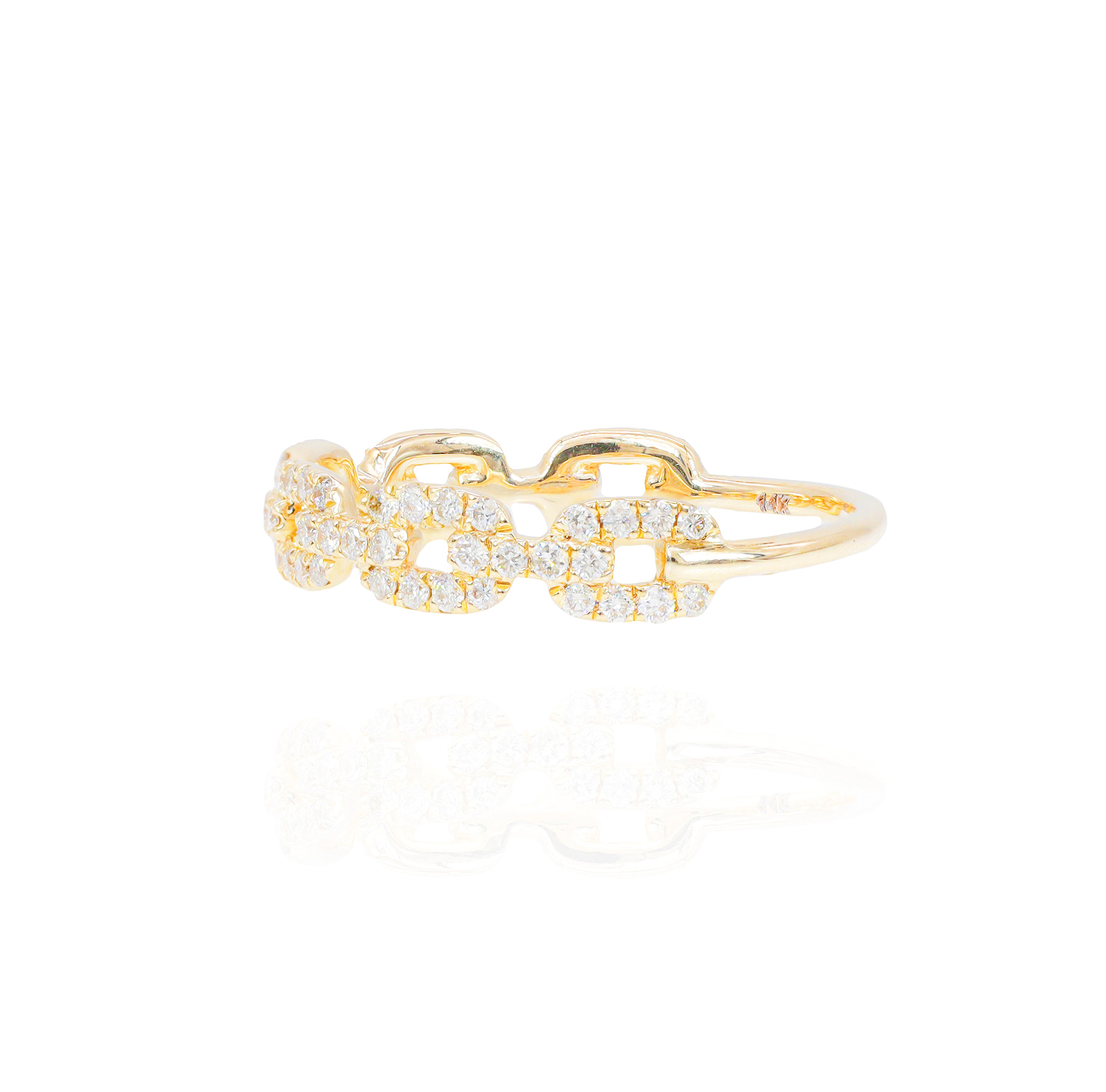 Small Hermes Diamond Ring