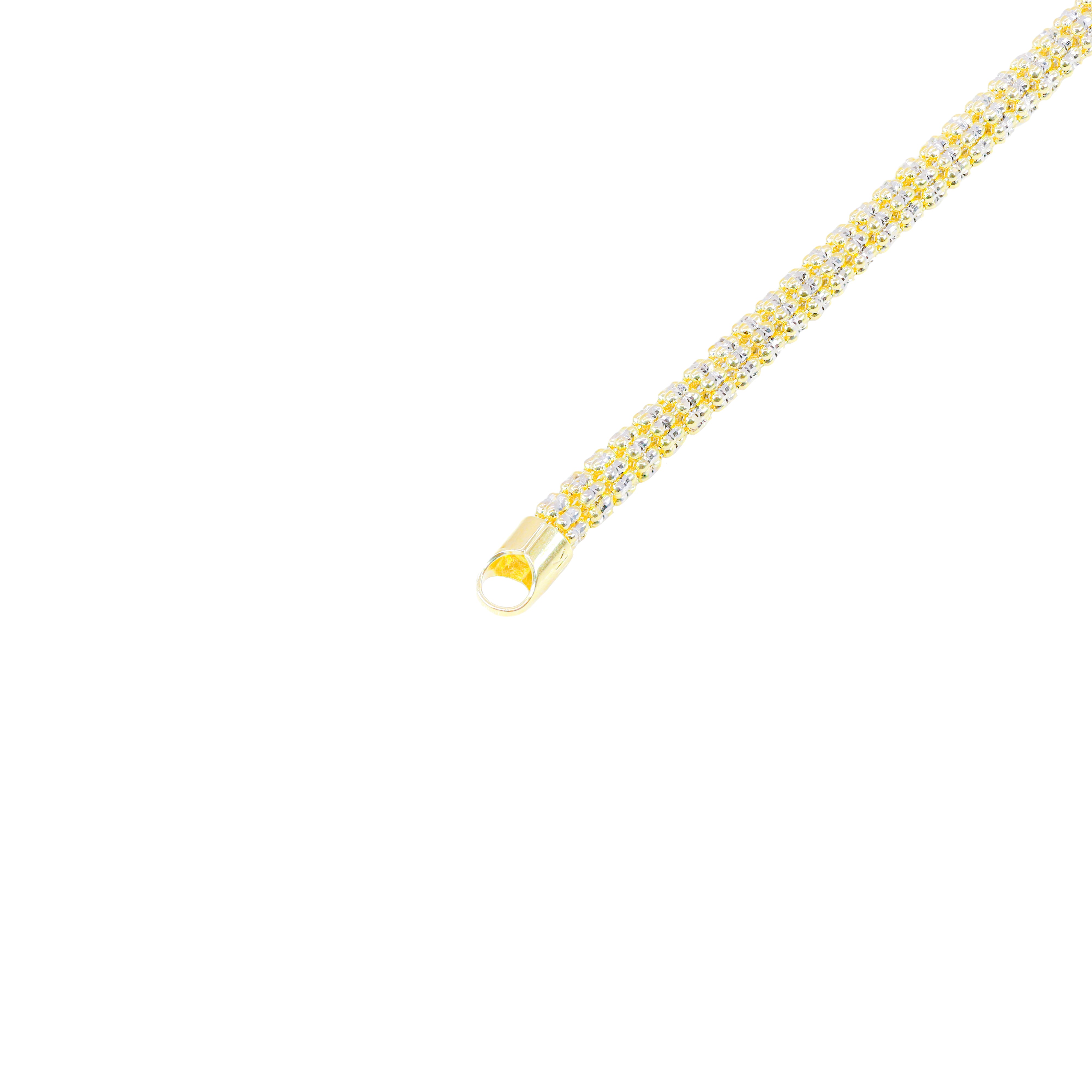 10KT Two-Tone Gold ICE Gold Chain