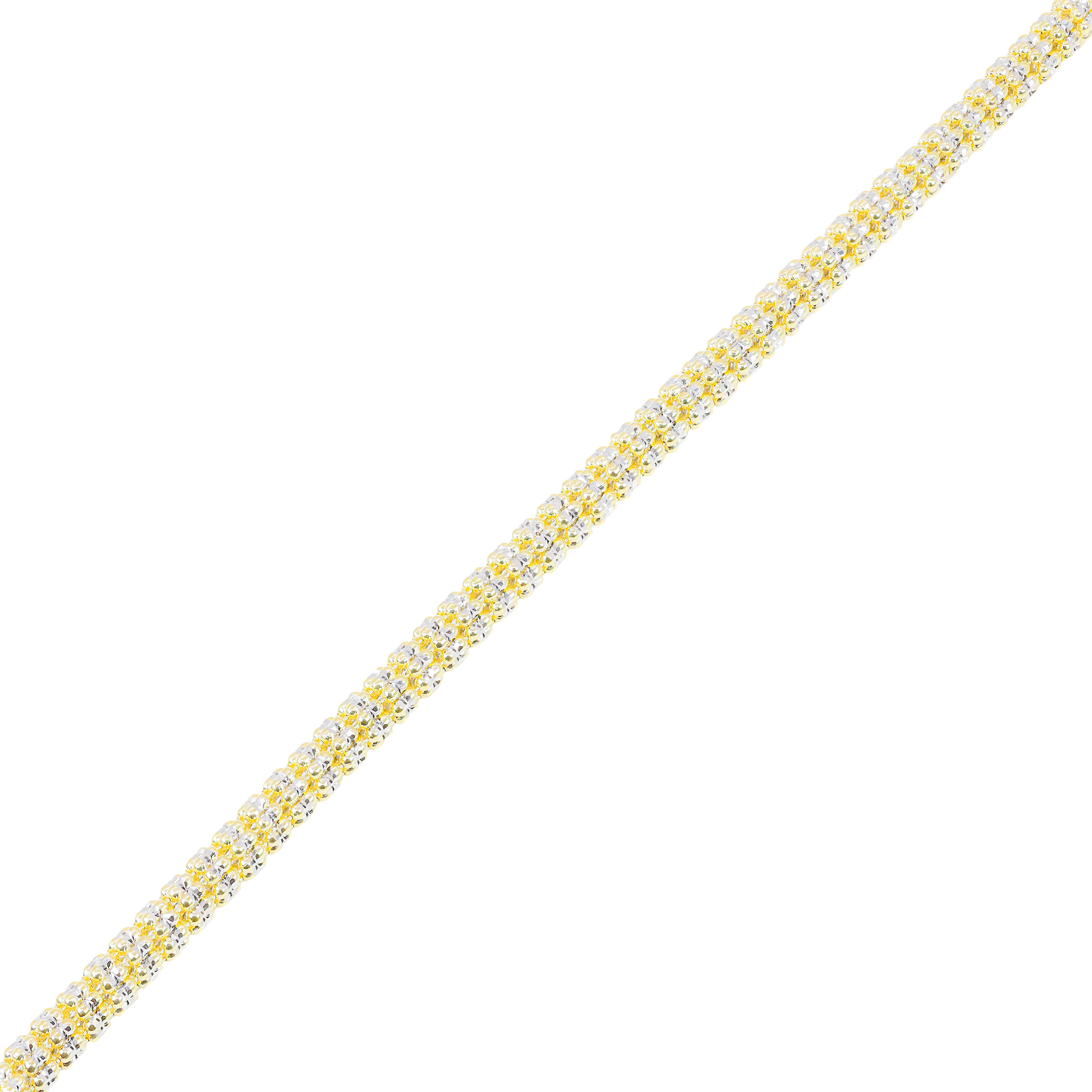 10KT Two-Tone Gold ICE Gold Chain