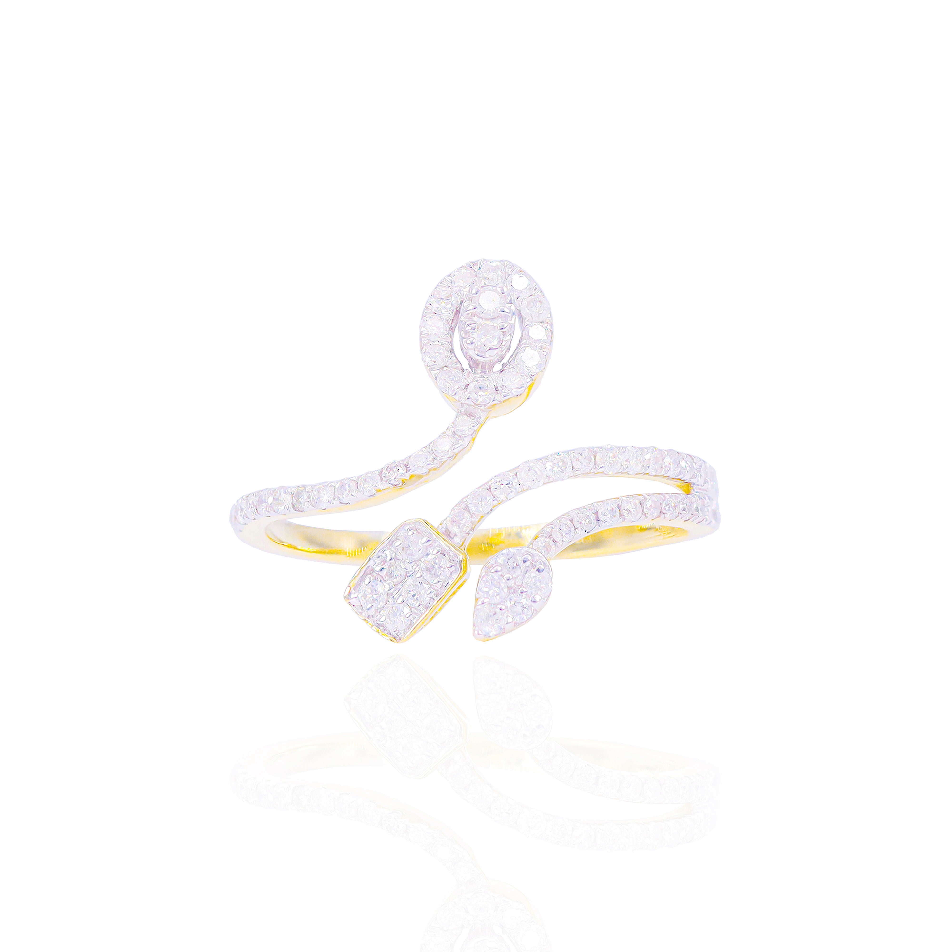 Open Diamond Cocktail Ring