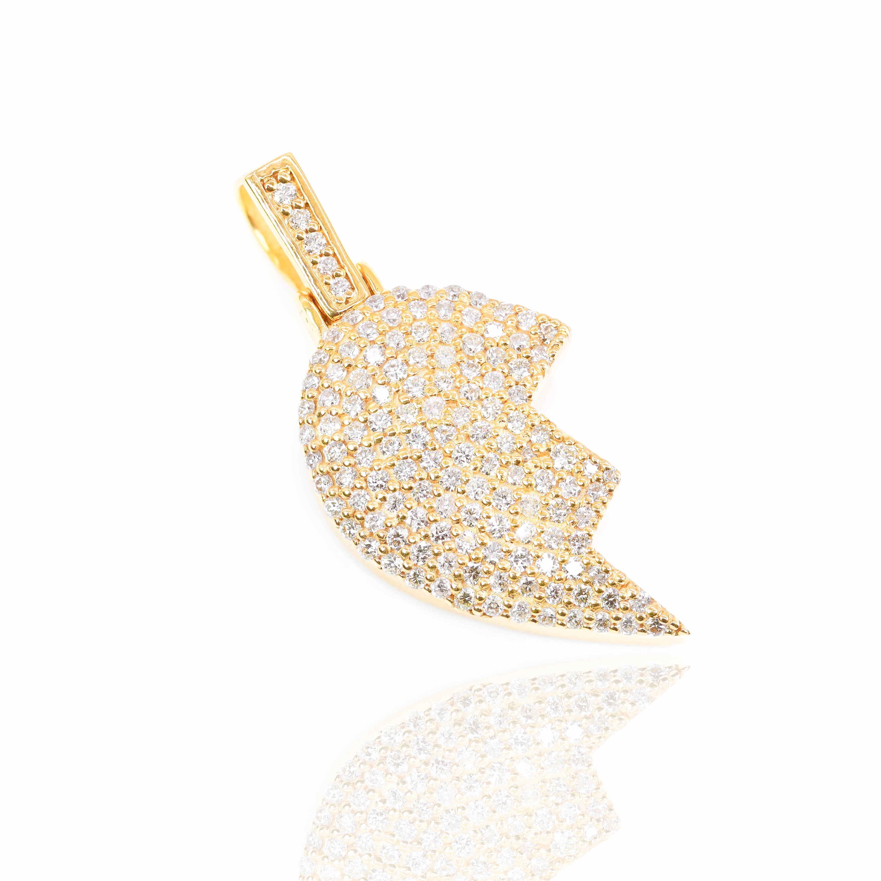 Half Broken Heart Diamond Pendant