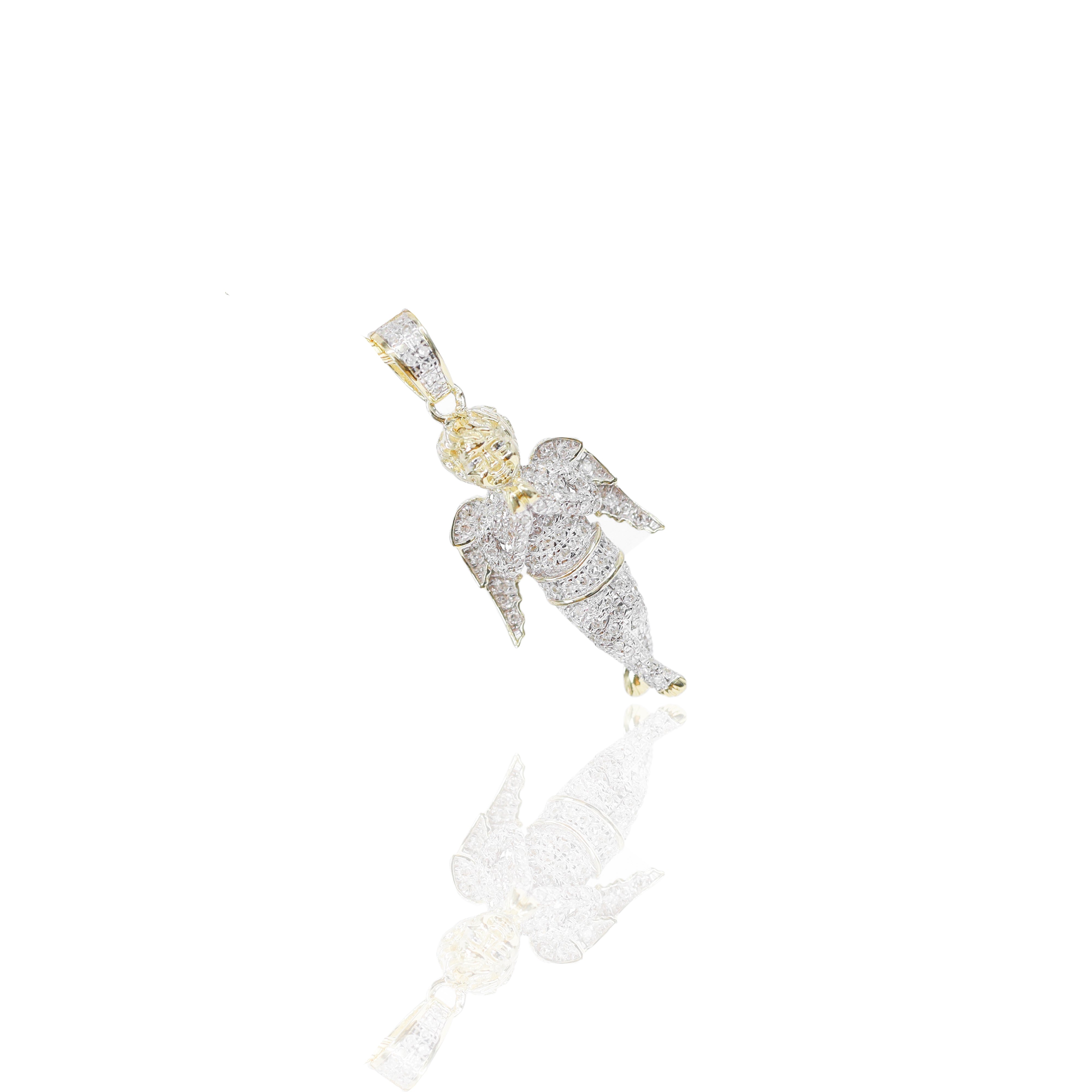 Small Baby Angel Diamond Pendant