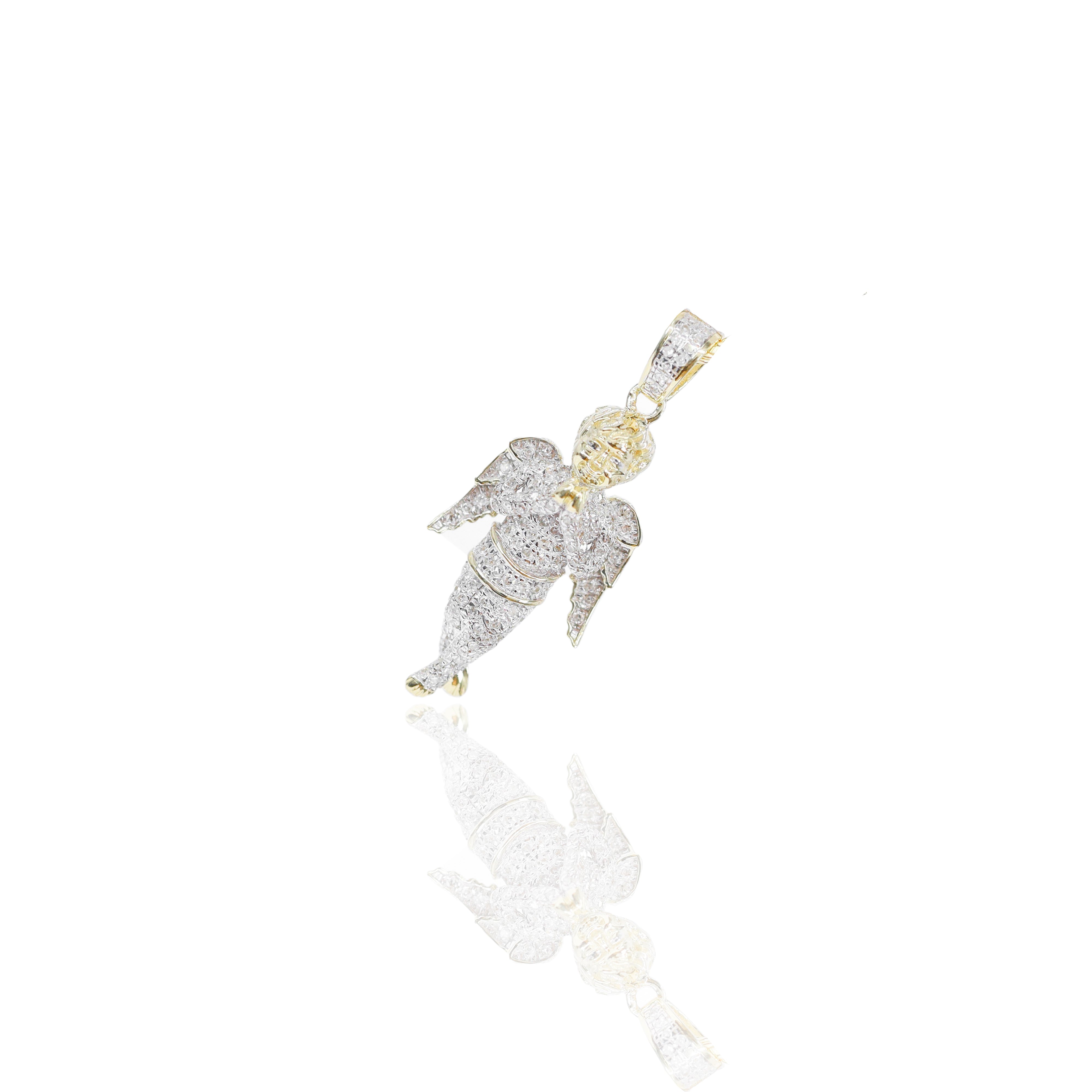 Small Baby Angel Diamond Pendant