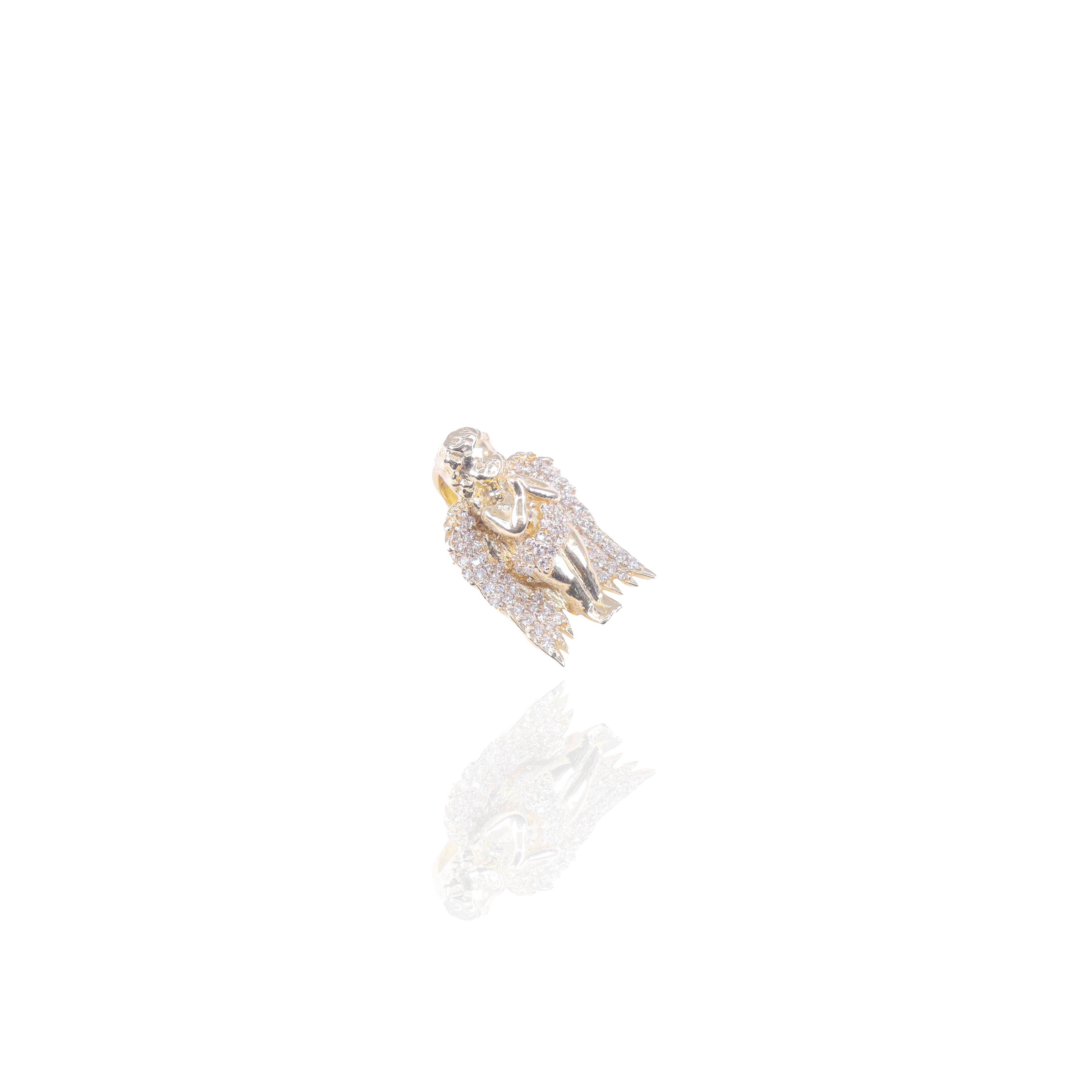 Praying Angel Diamond Pendant