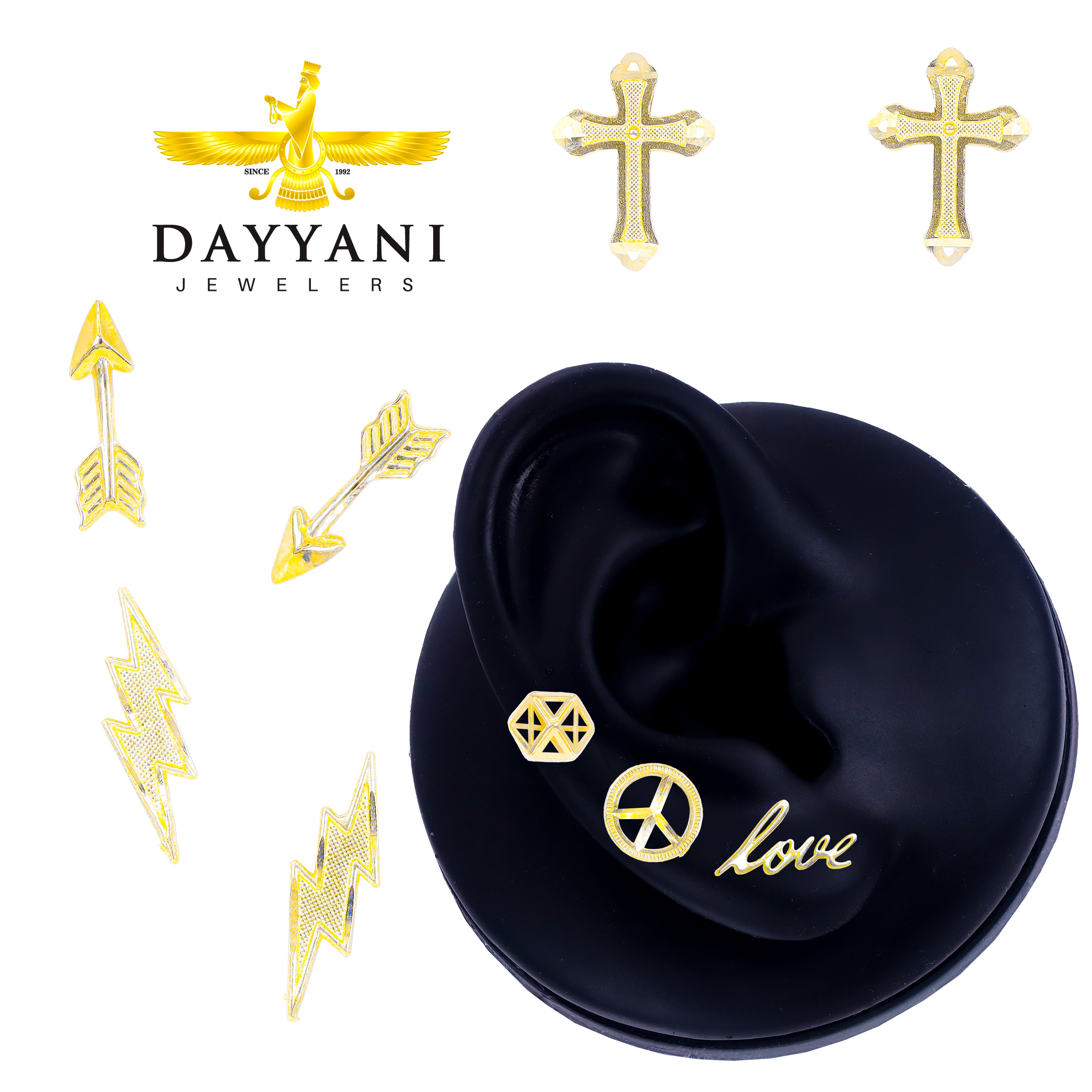 Solid Gold Earrings