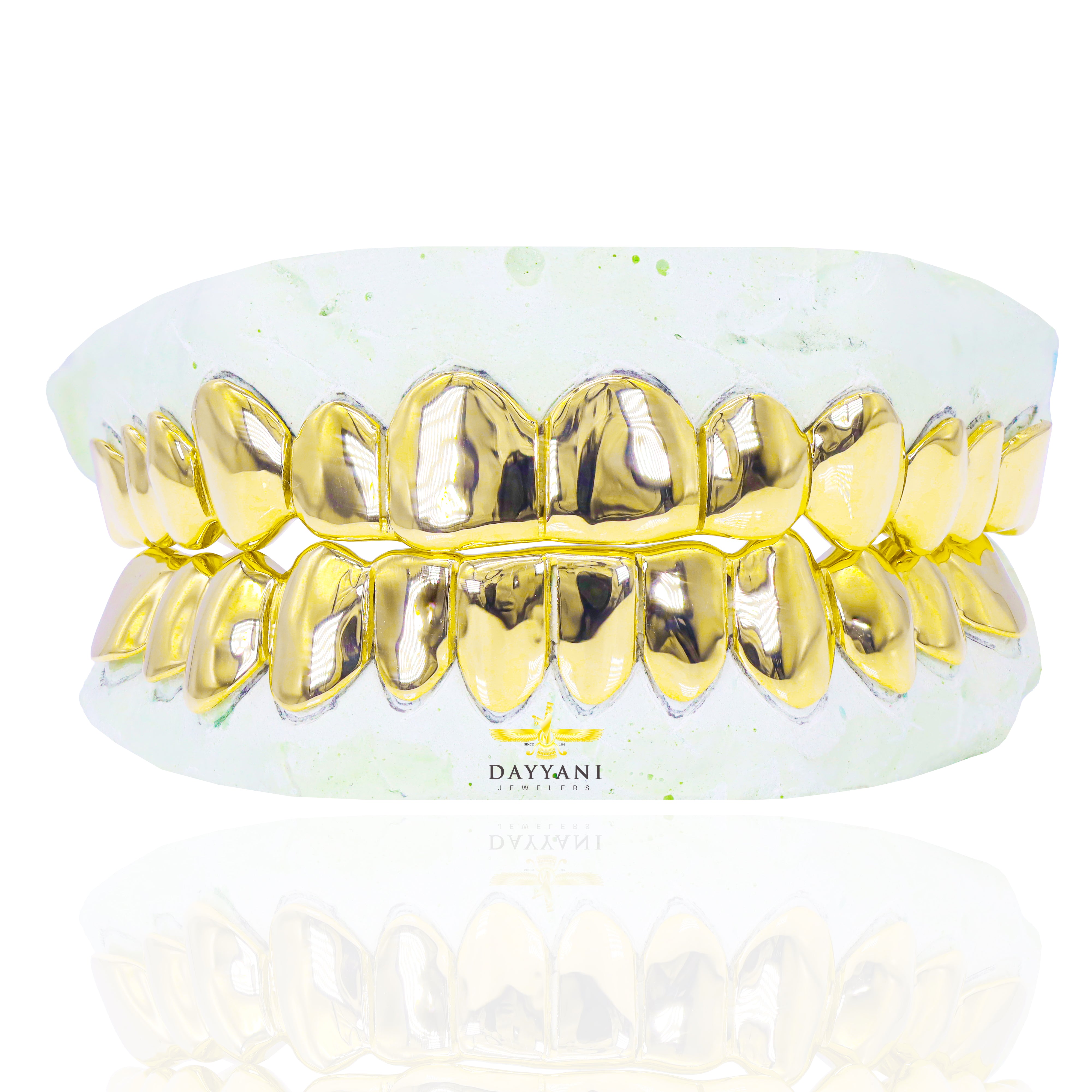 Custom 12 on 12 Gold Grillz Wall To Wall