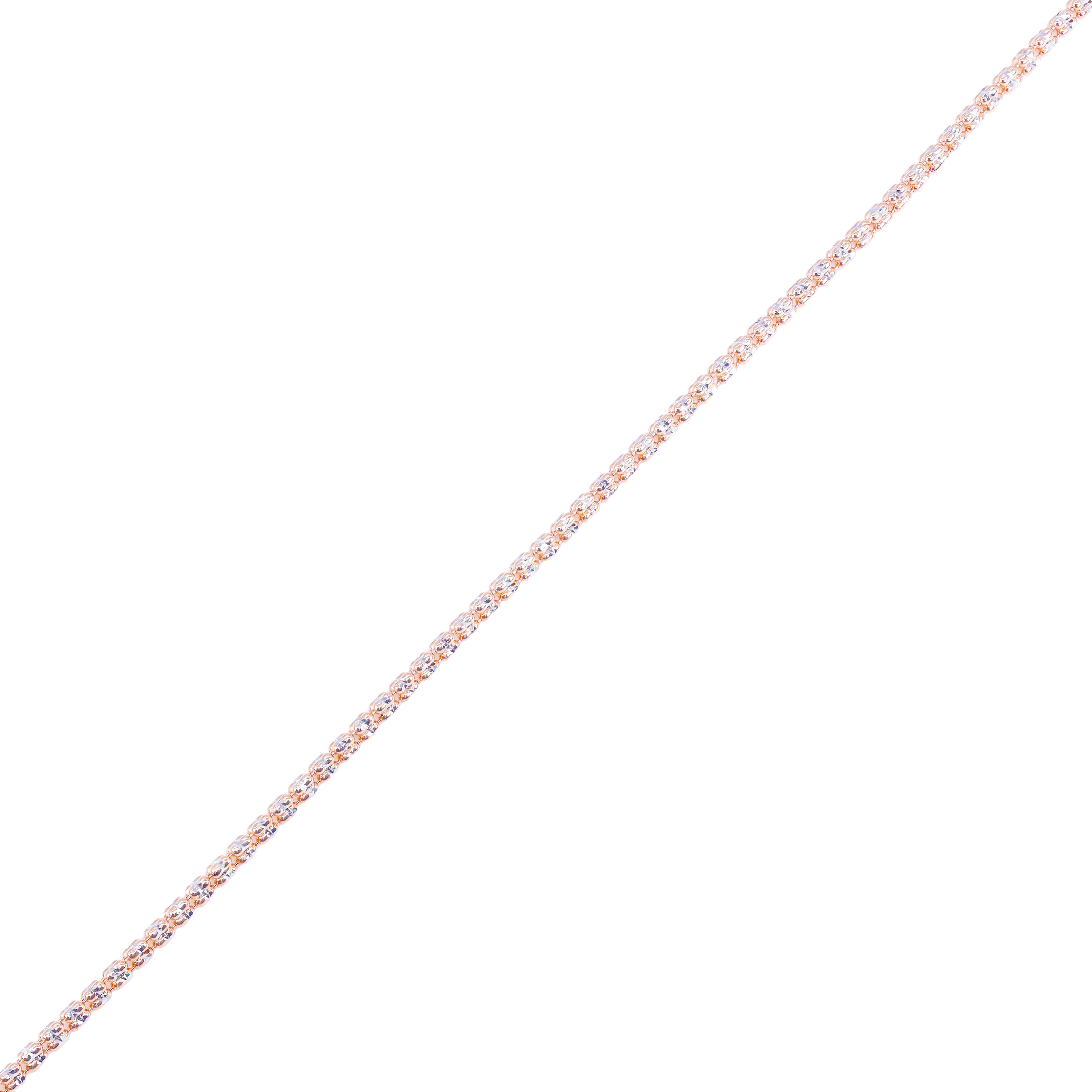 14KT Two-Tone Rose Gold ICE Gold Bracelet