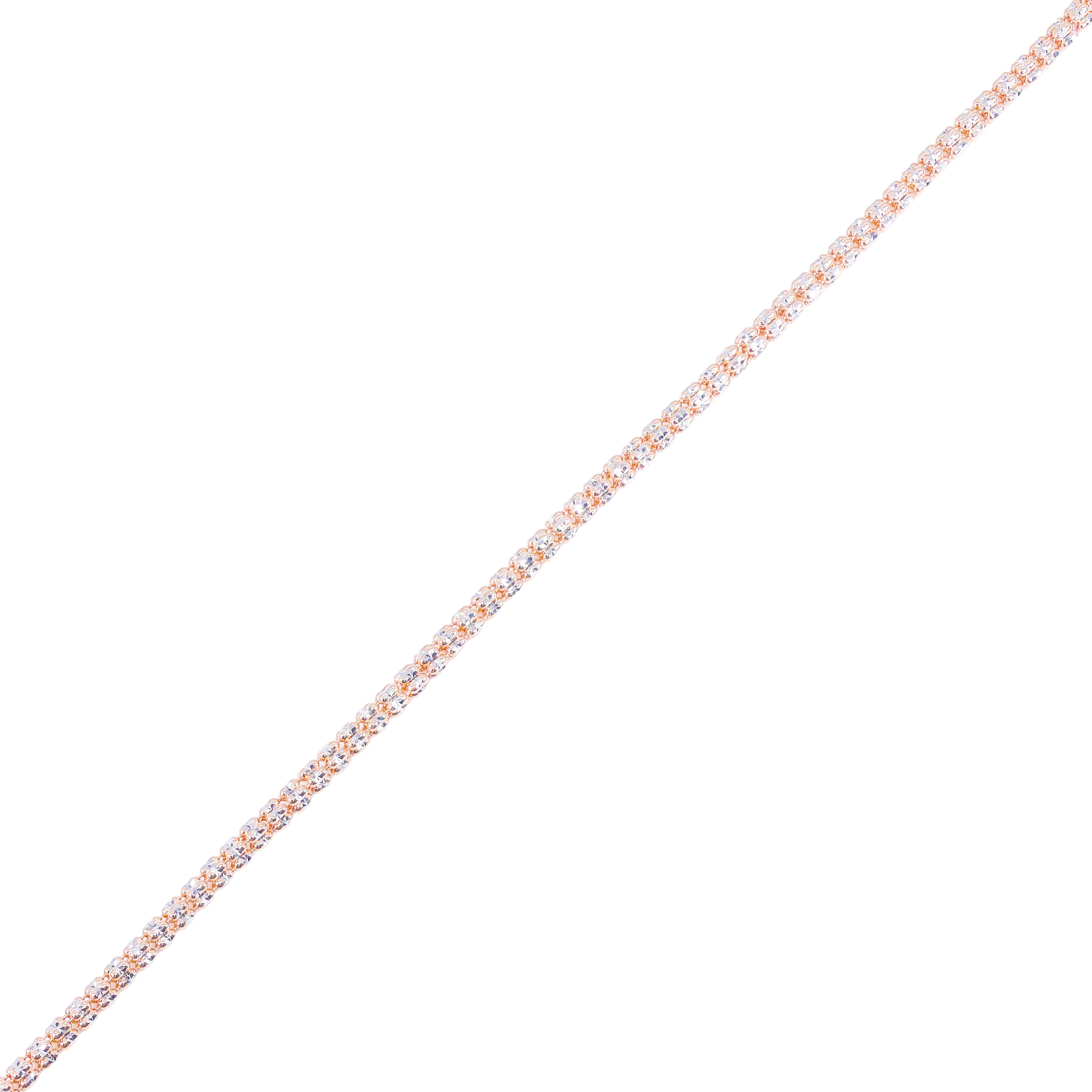 14KT Two-Tone Rose Gold ICE Gold Bracelet