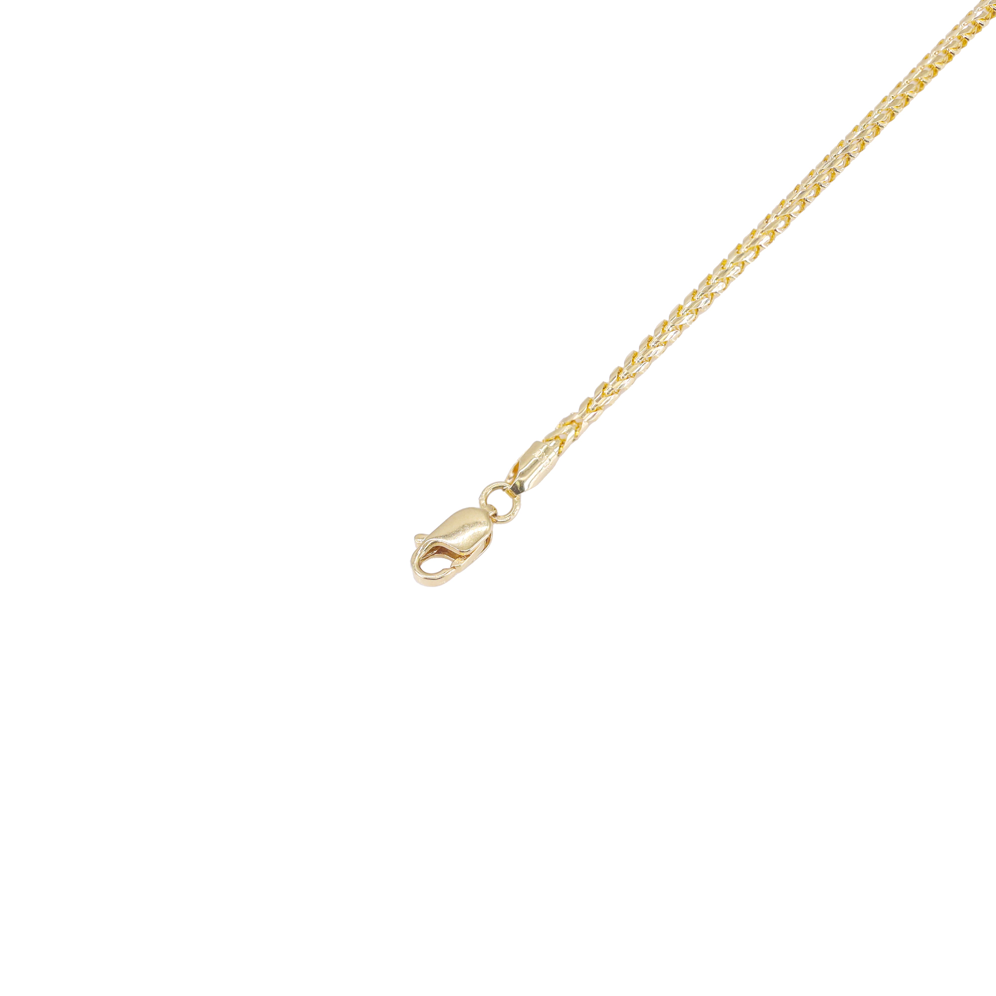 18KT Yellow Gold Solid Rounded Franco Gold Chain
