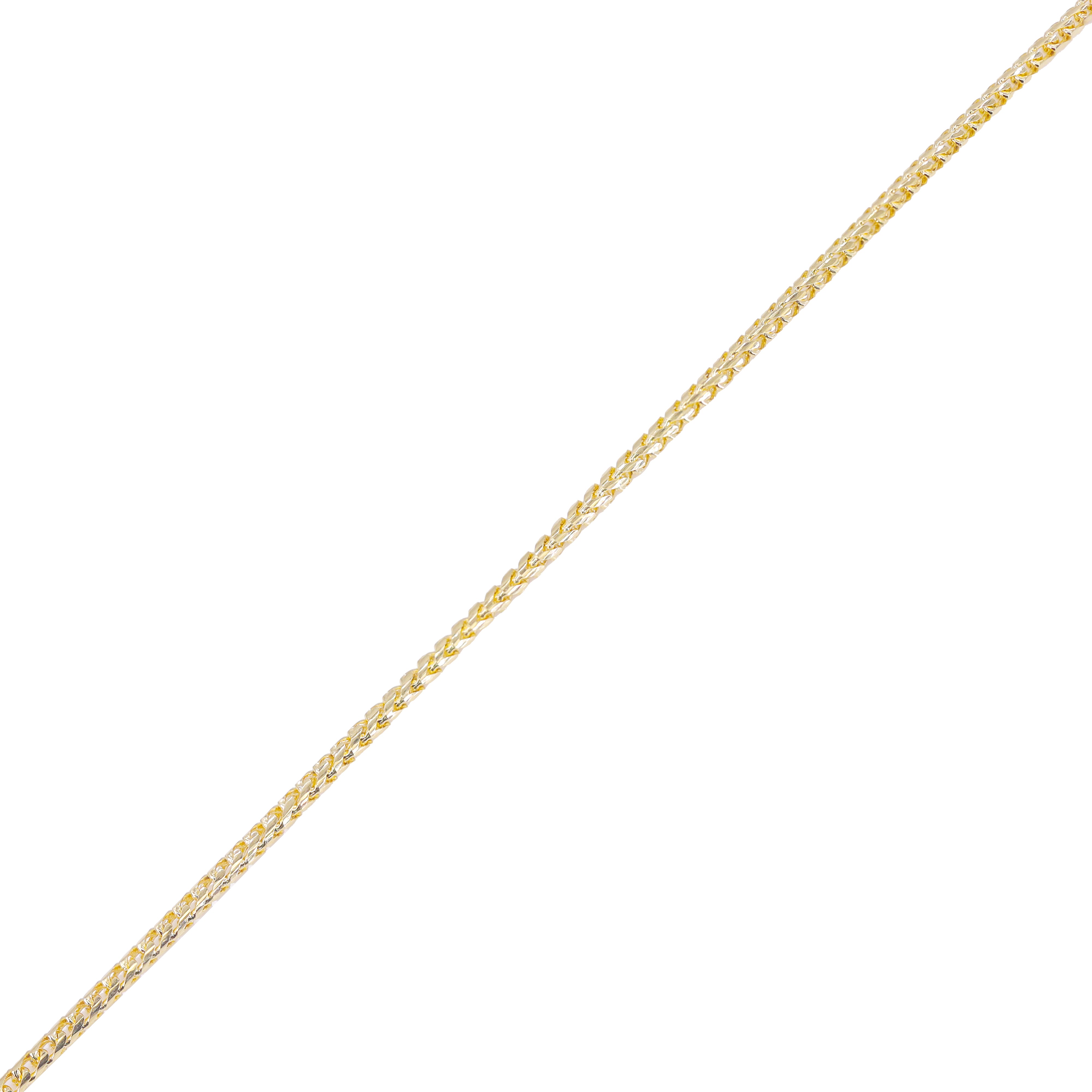 18KT Yellow Gold Solid Rounded Franco Gold Chain
