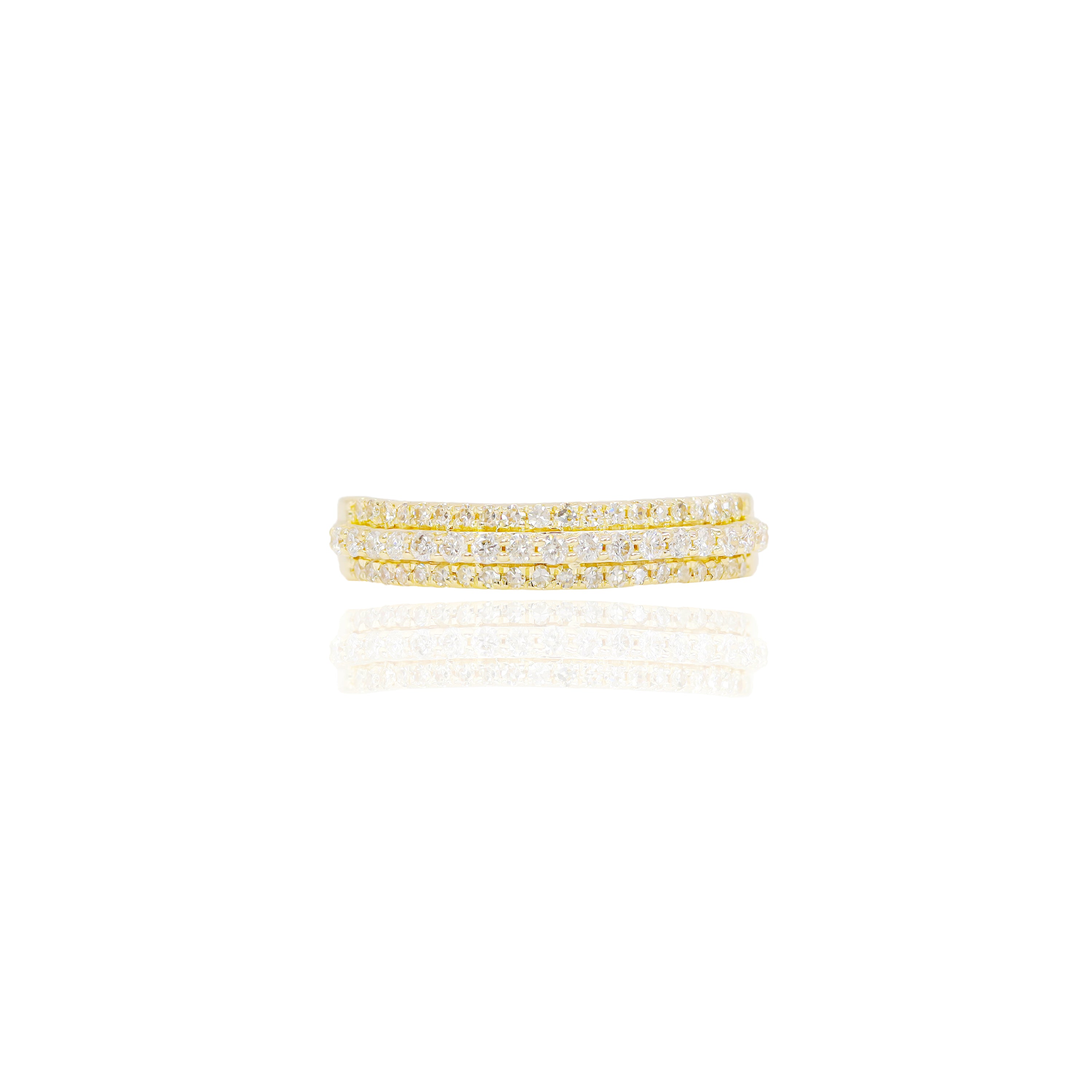 Pear Shaped Cluster Engagement Ring & Band