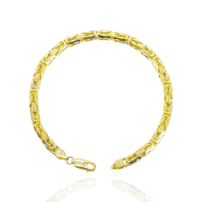 14KT Solid Byzantine Gold Bracelet image