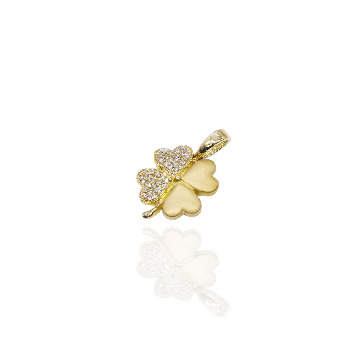 Diamond Clover Pendant Charm