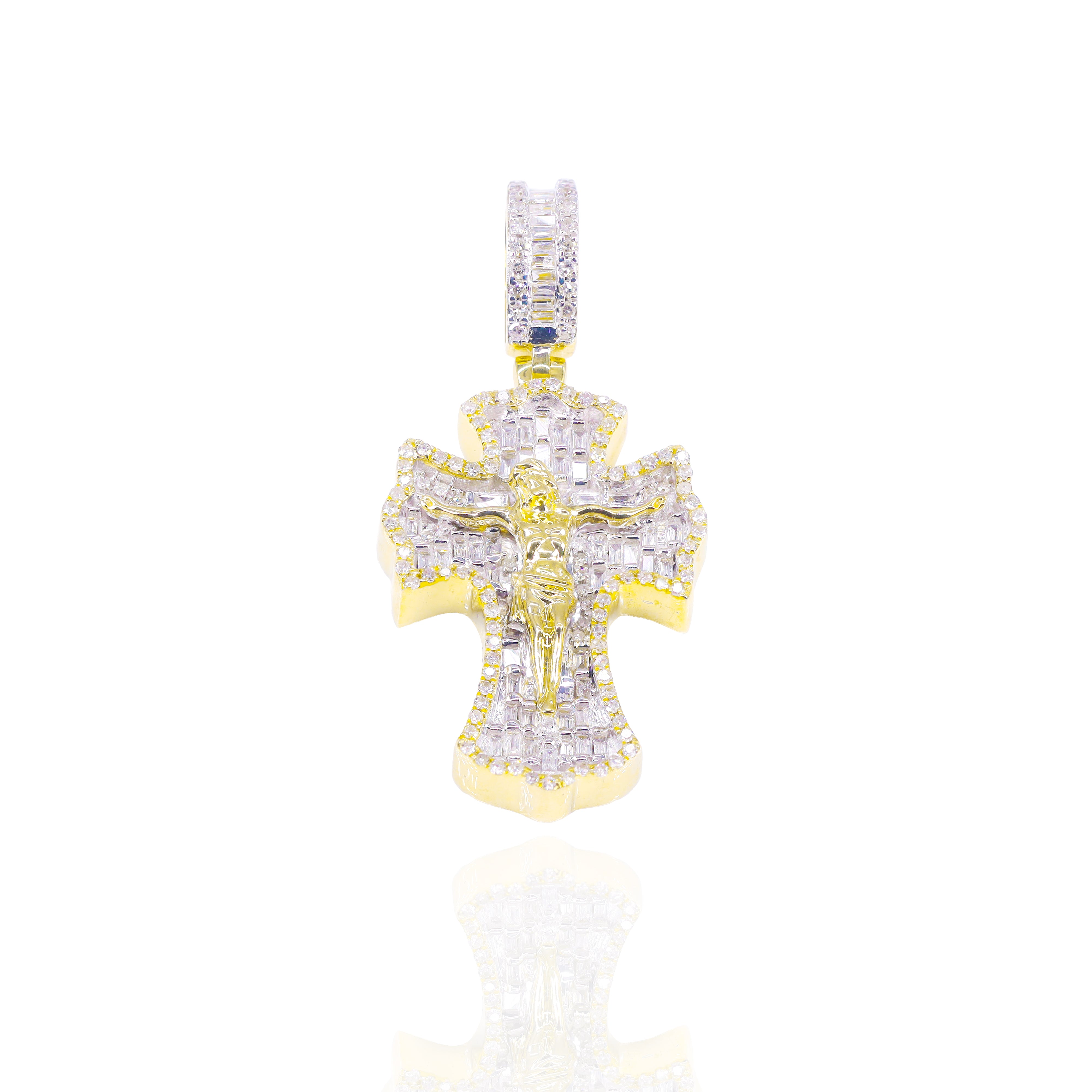 Jesus On The Cross Diamond Pendant