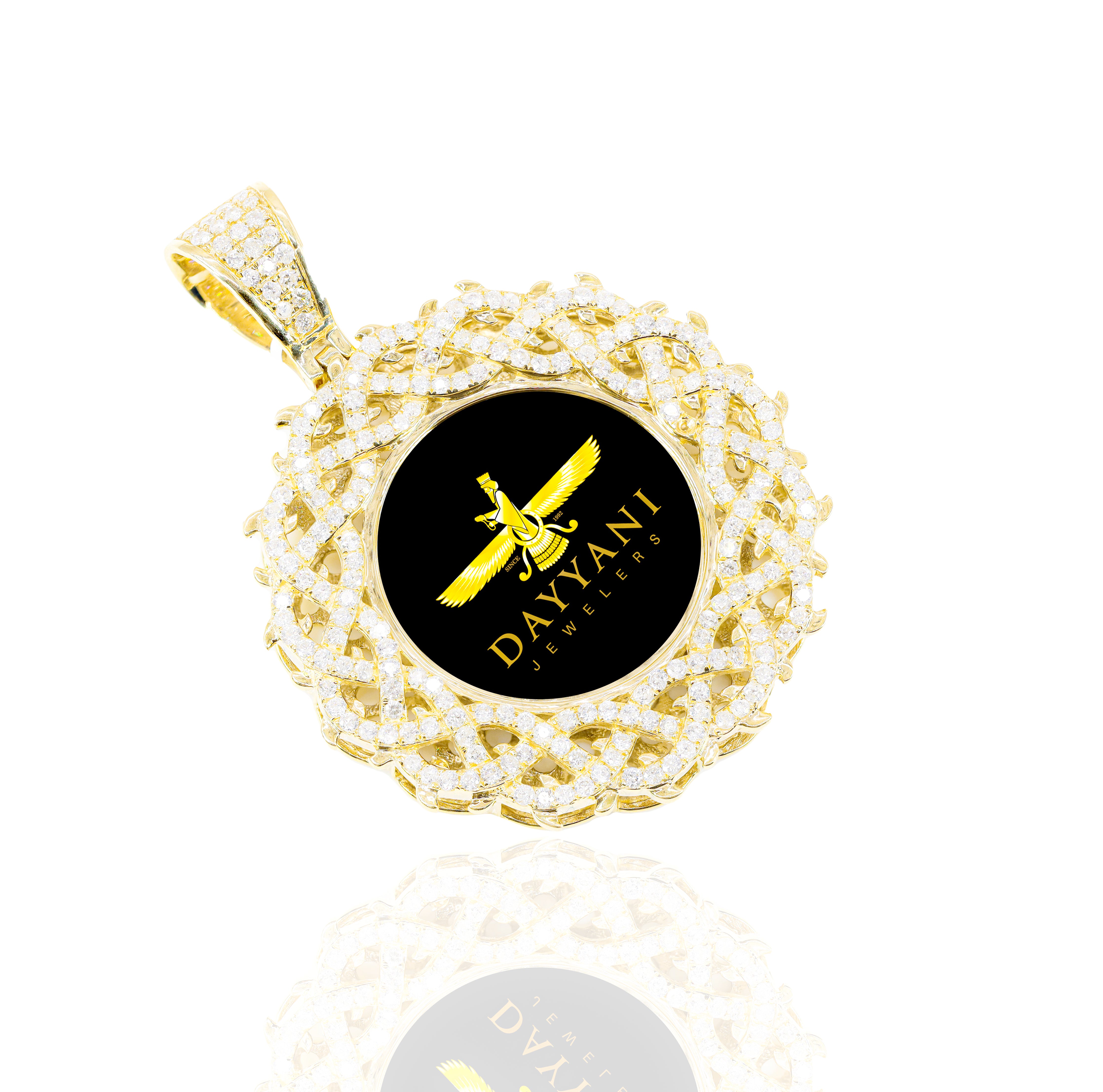 2.10 Inch Thorn Memory/Picture Diamond Pendant