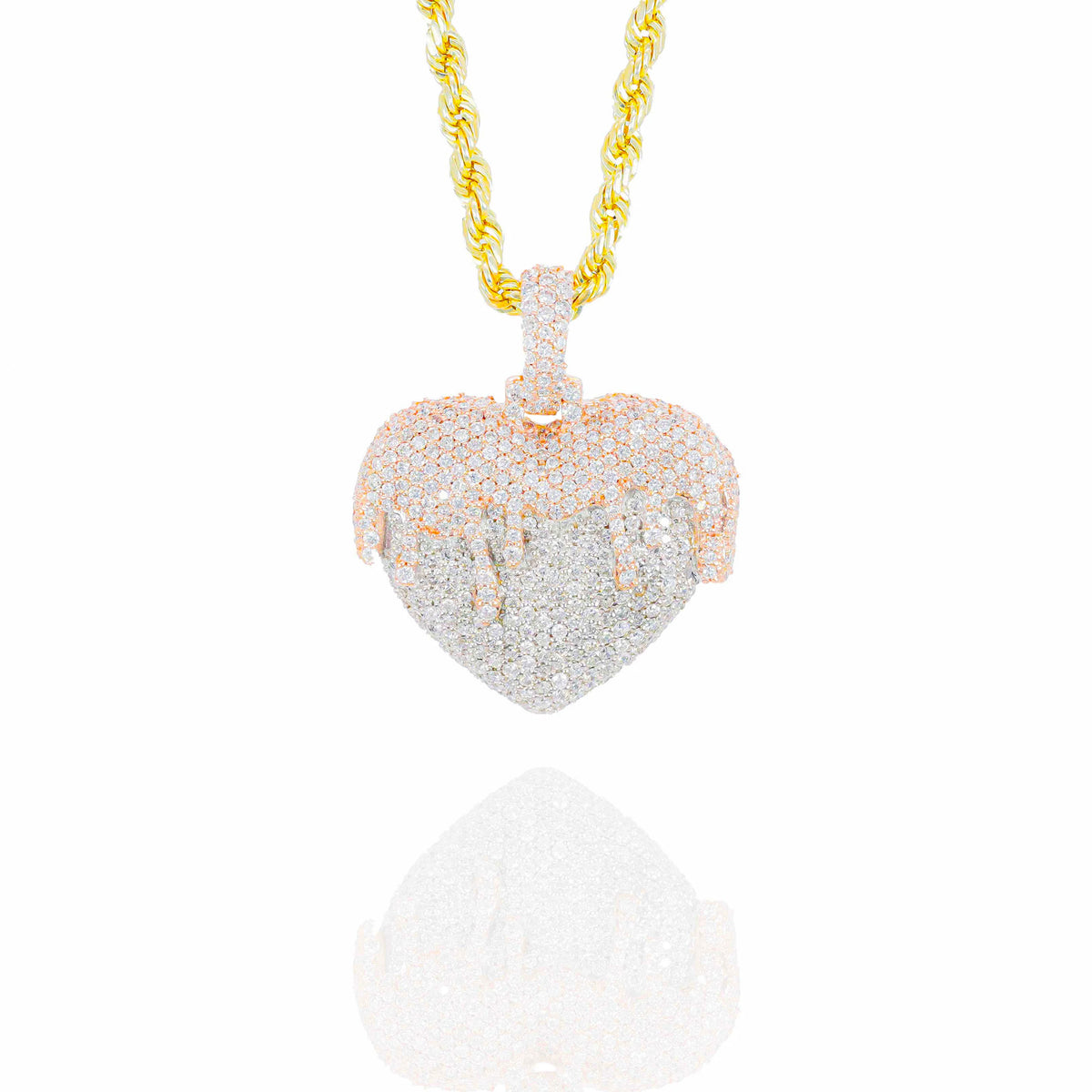 Pouring Over Love Diamond Pendant